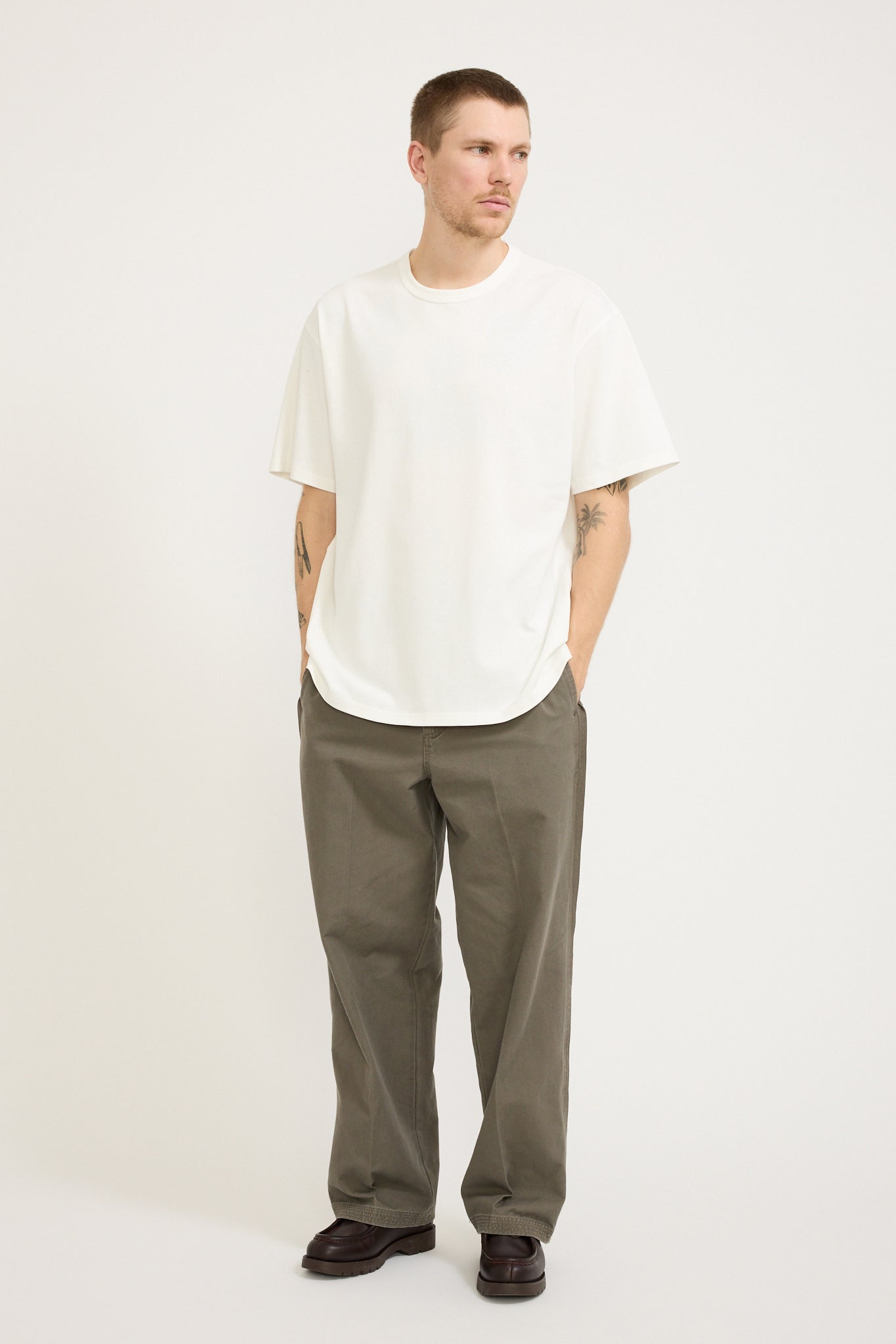 Frizmworks | OG Double Rib Oversized Tee White | Maplestore
