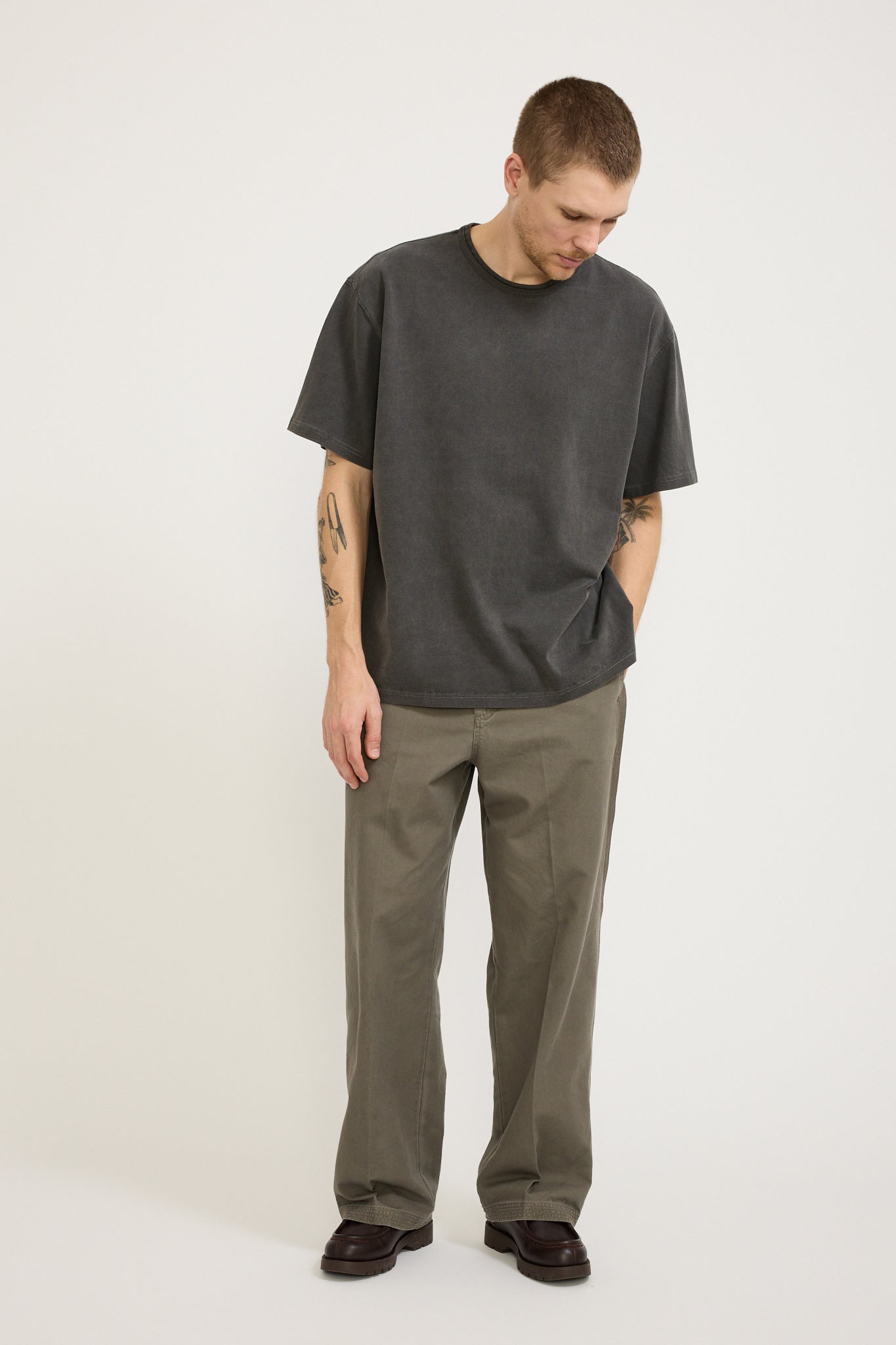 Frizmworks | OG Pigment Dyeing Half Tee Charcoal | Maplestore