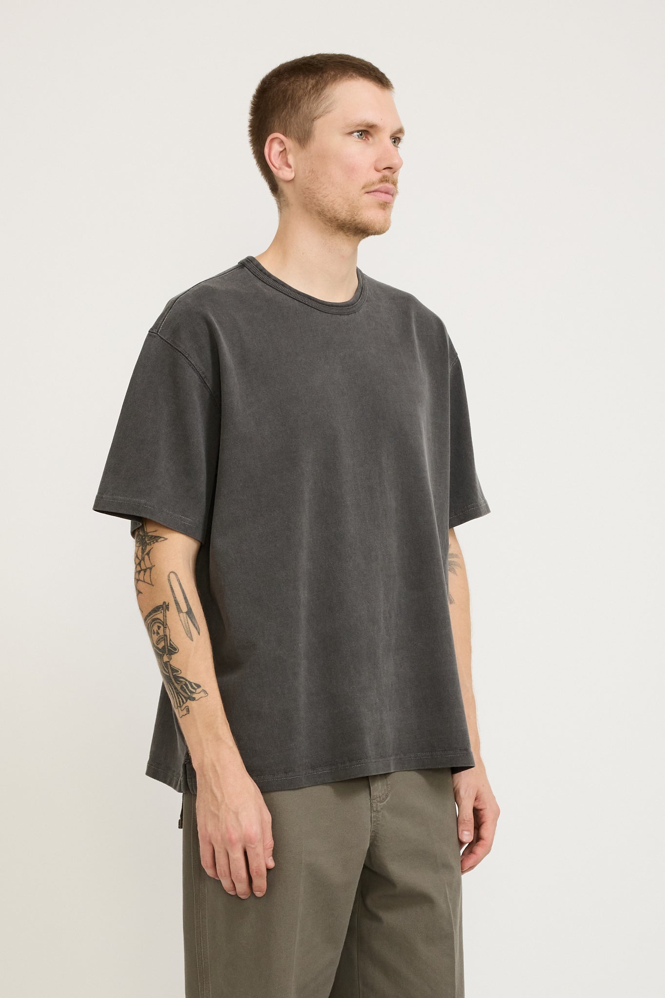 Frizmworks | OG Pigment Dyeing Half Tee Charcoal | Maplestore
