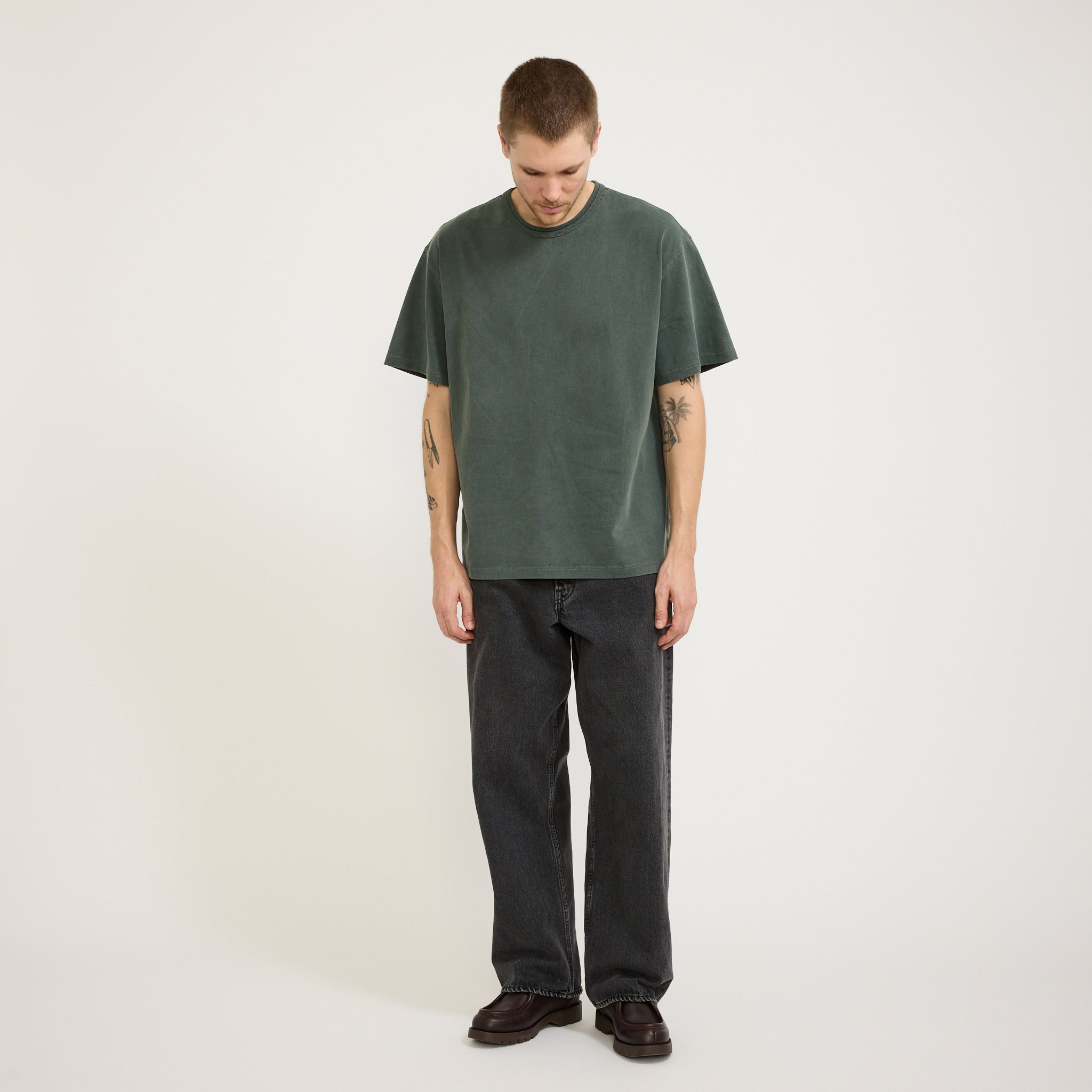 OG Pigment Dyeing Half Tee Dark Green