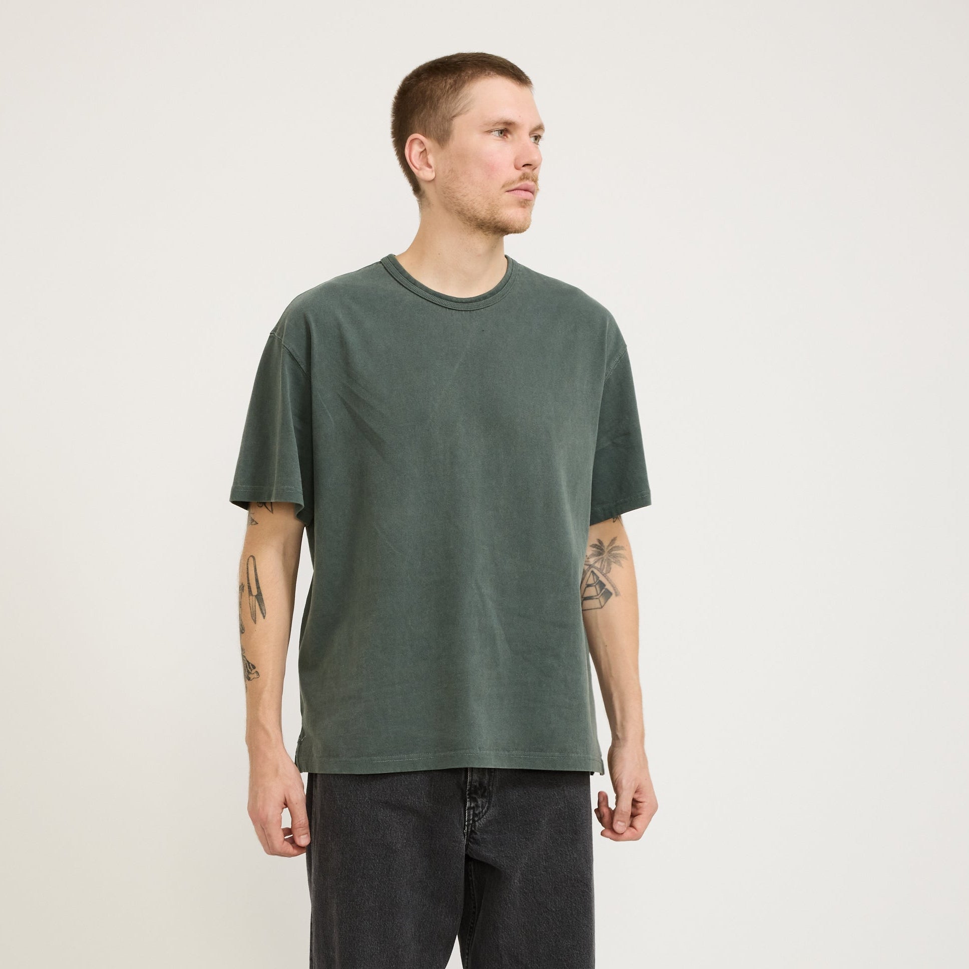 Frizmworks | OG Pigment Dyeing Half Tee Dark Green | Maplestore