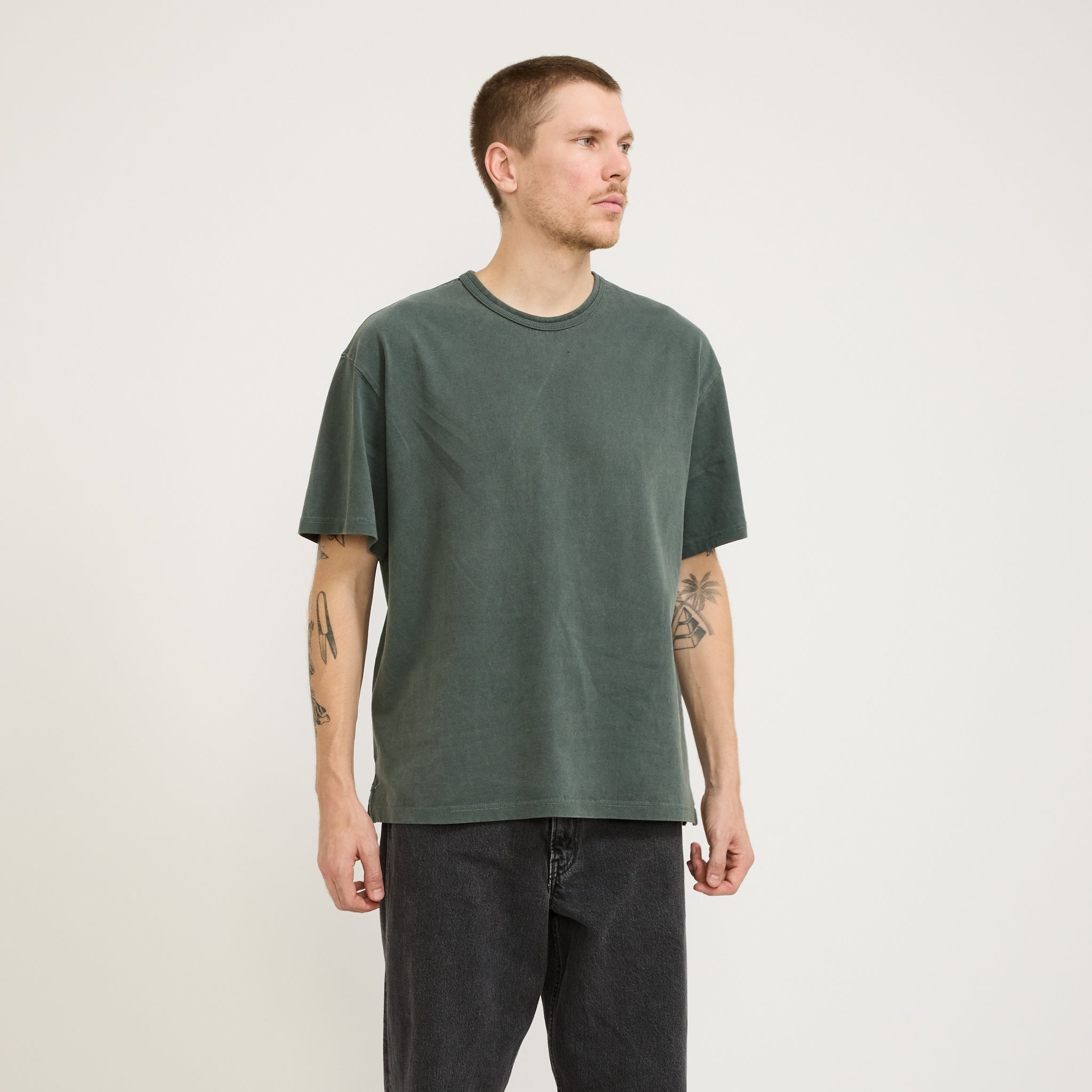 OG Pigment Dyeing Half Tee Dark Green