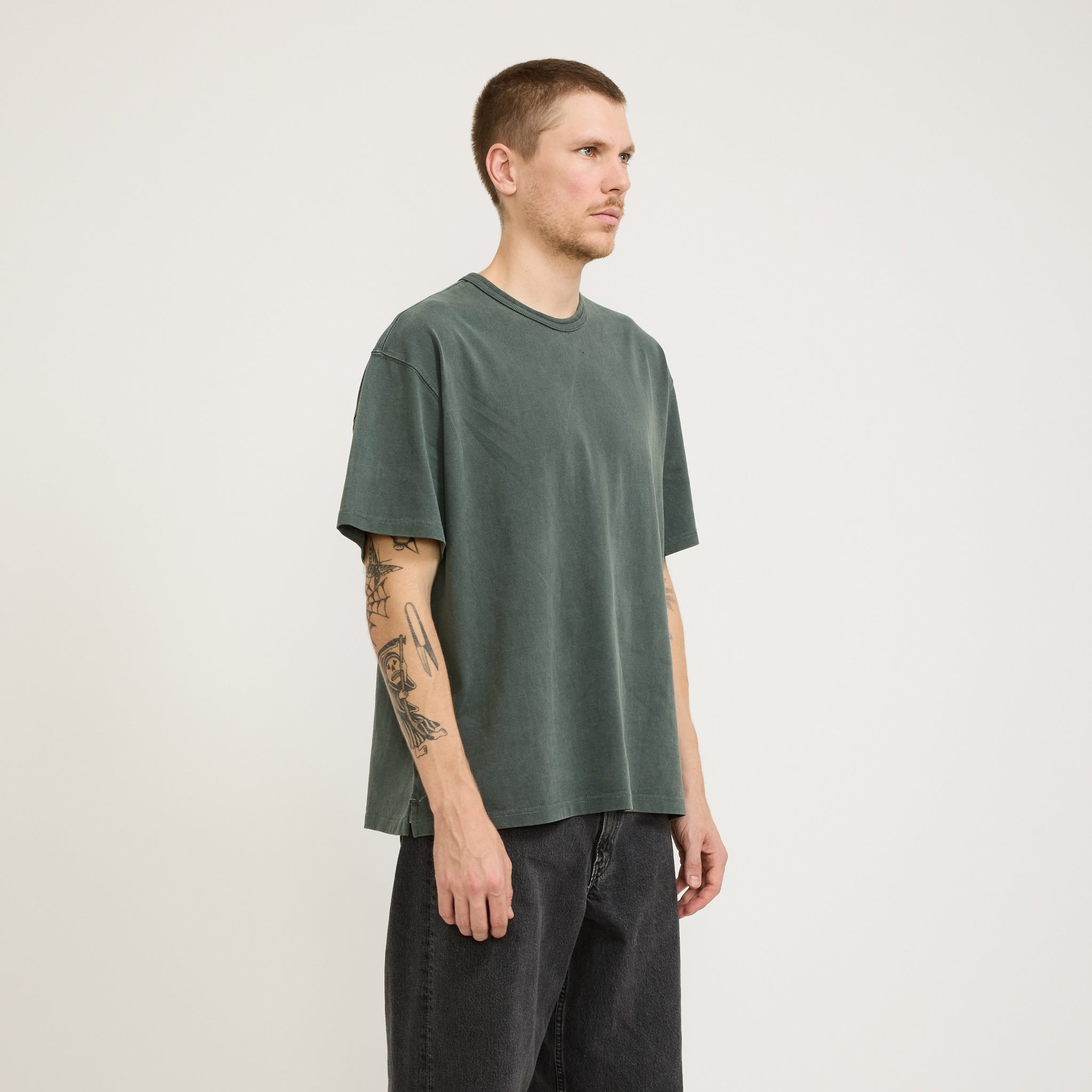 Frizmworks | OG Pigment Dyeing Half Tee Dark Green | Maplestore