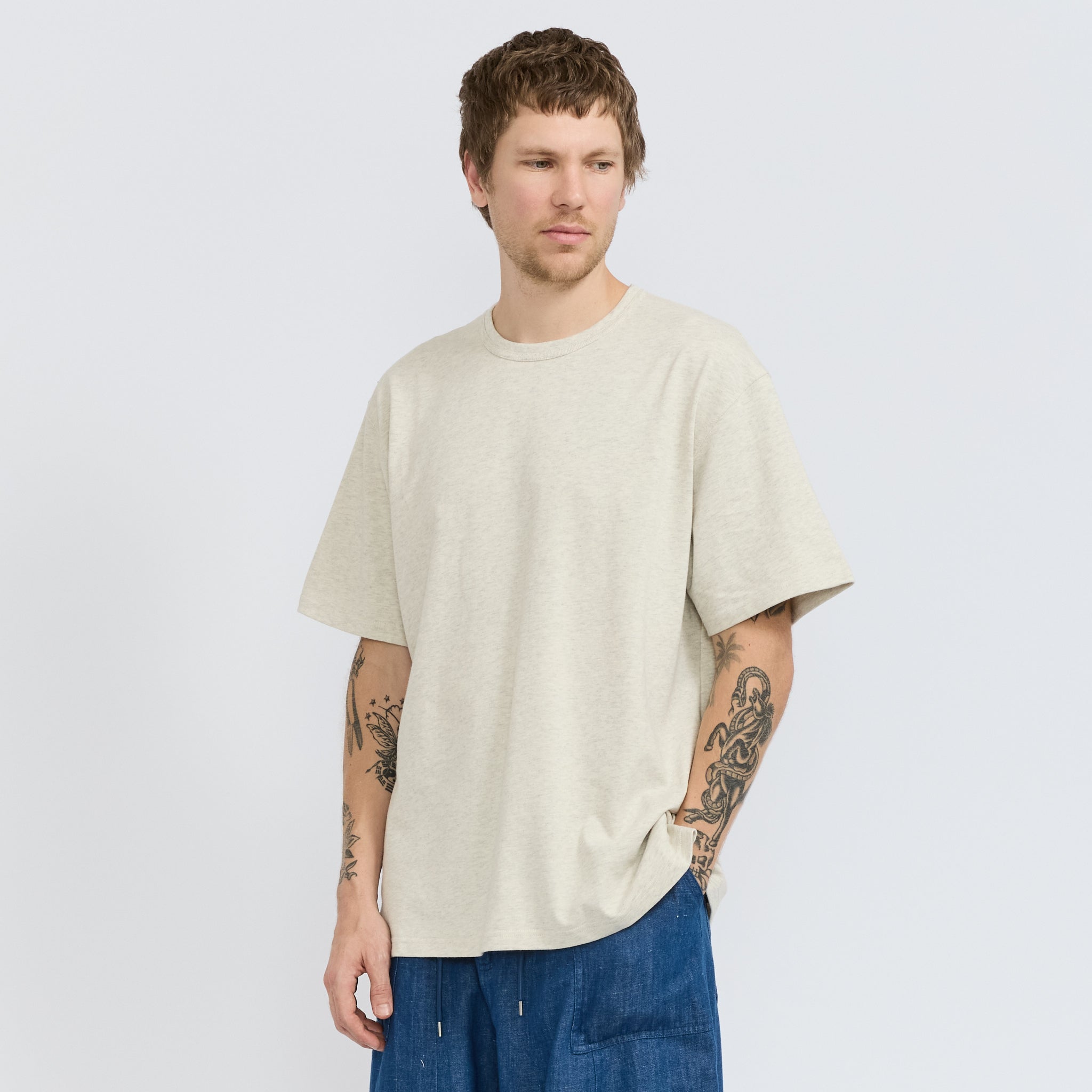 Frizmworks | OG Double Rib Oversized Tee Oatmeal | Maplestore