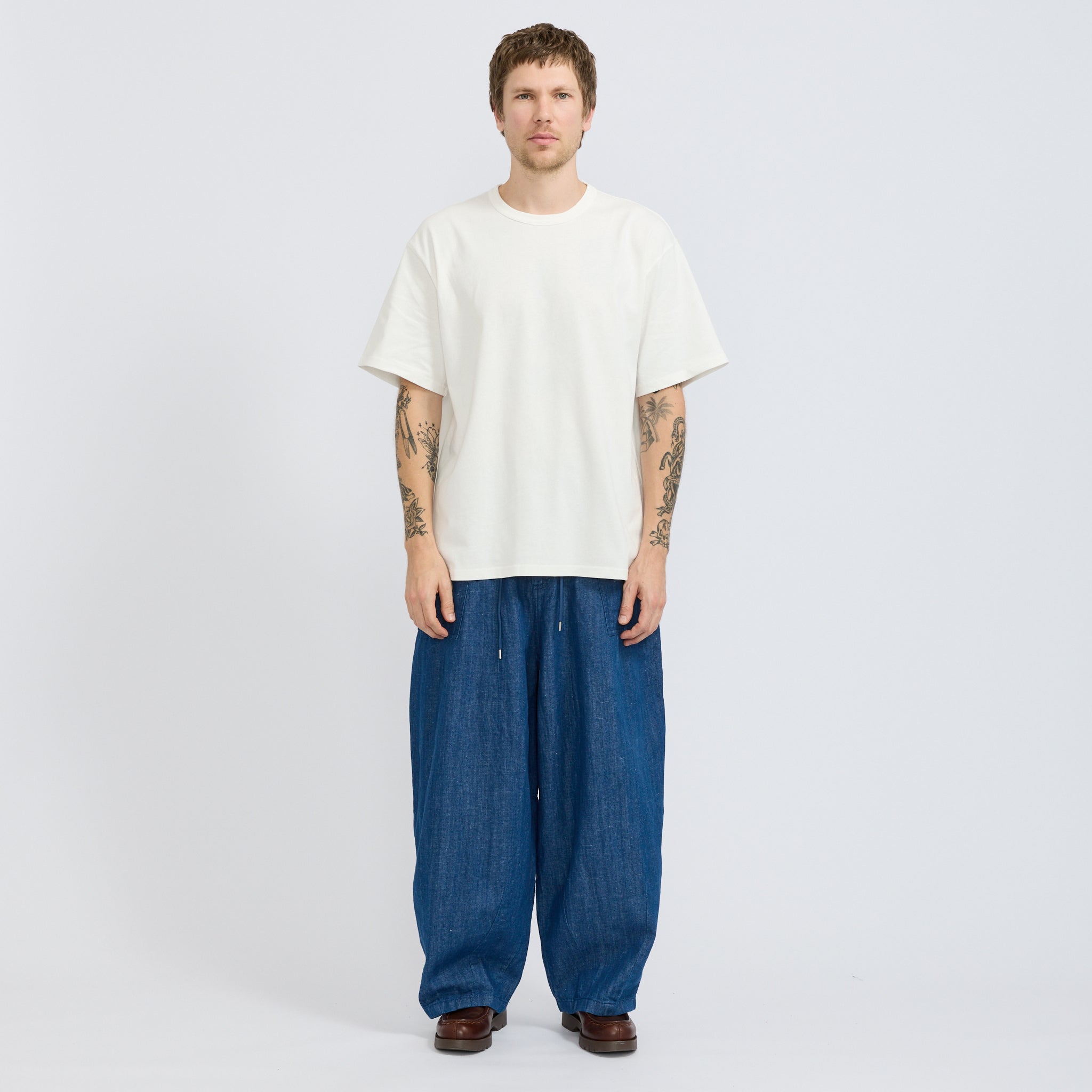 Denim Balloon Pants Blue | Modern Mens Pants by Frizmworks