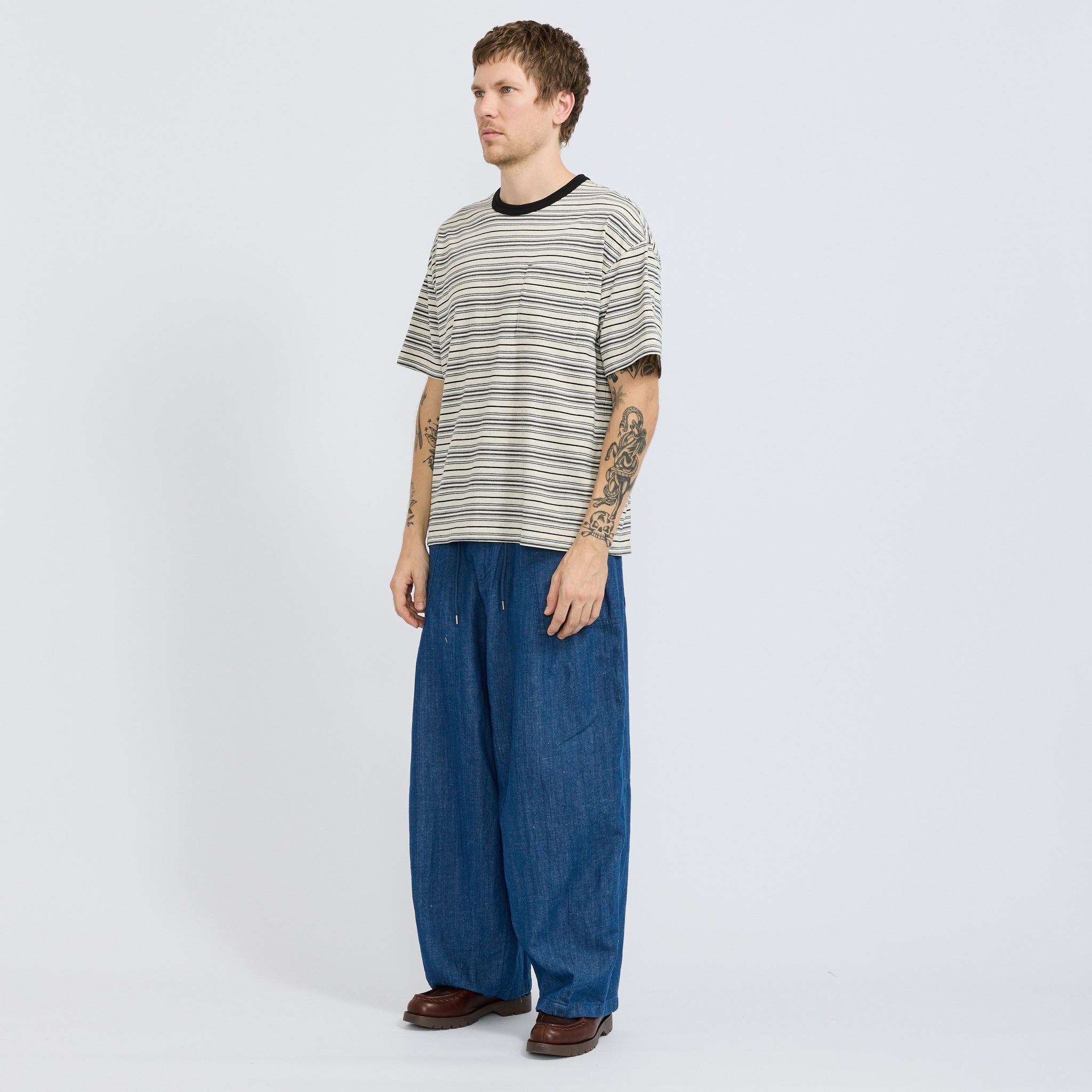 Frizmworks | Horizon Stripe Half Tee Oatmeal | Maplestore