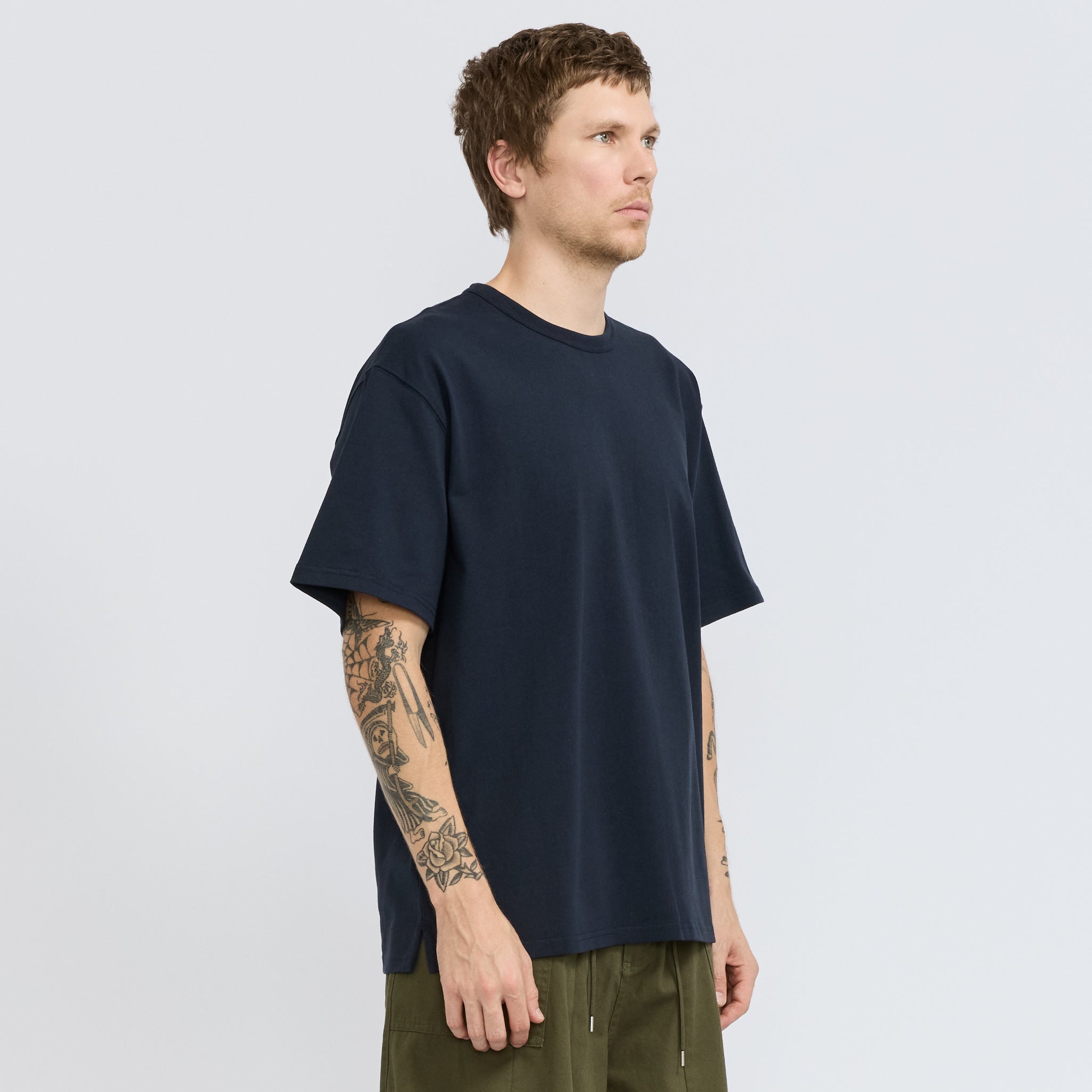 Frizmworks | OG Double Rib Oversized Tee Navy | Maplestore