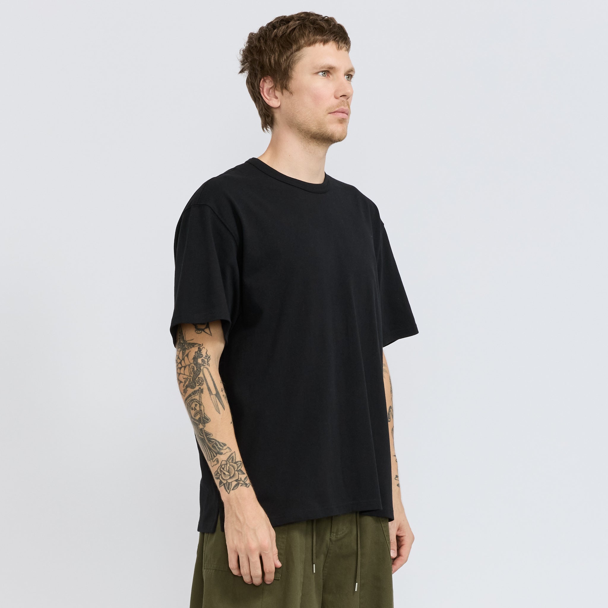 Frizmworks | OG Double Rib Oversized Tee Black | Maplestore