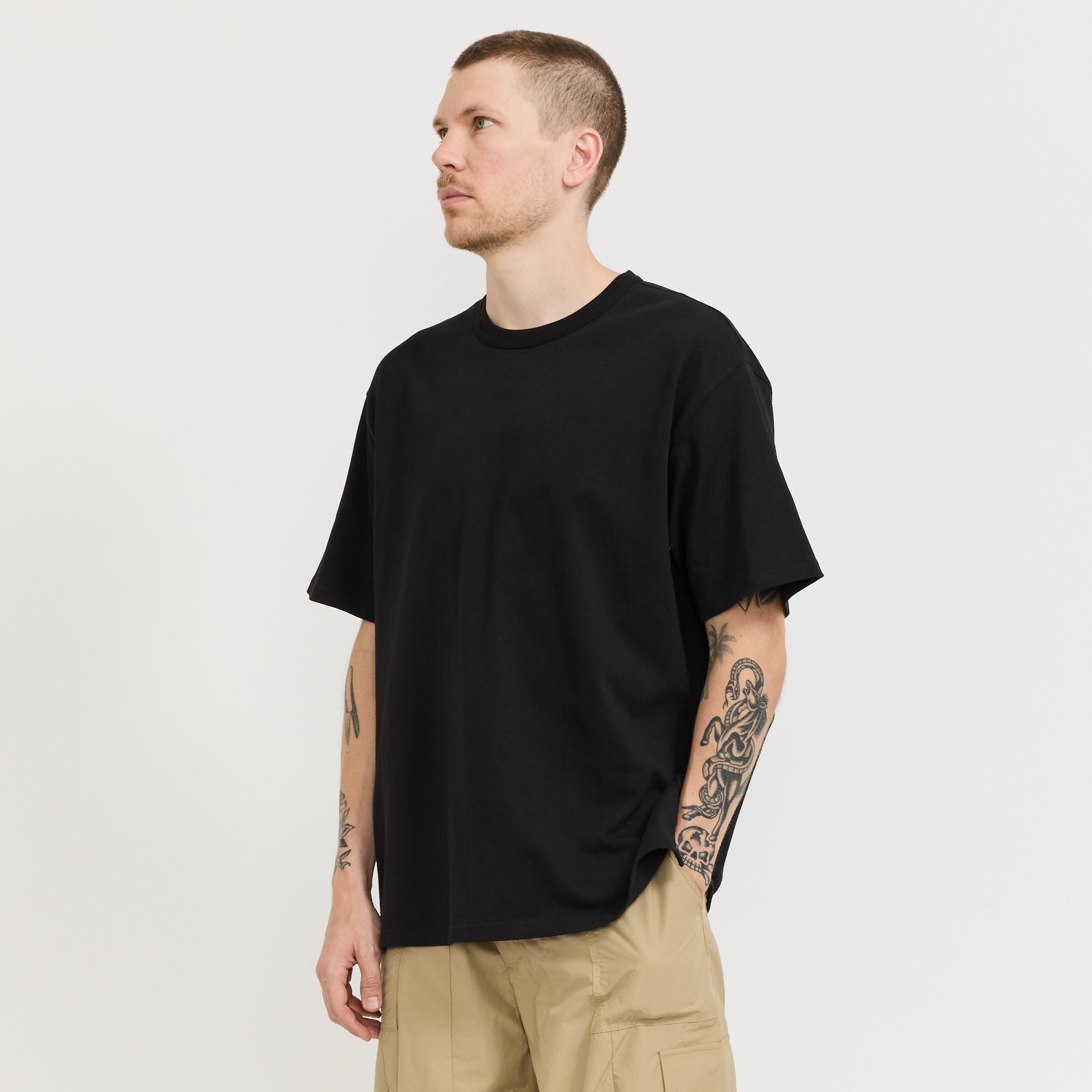 Frizmworks | OG Double Rib Oversized Tee Black | Maplestore