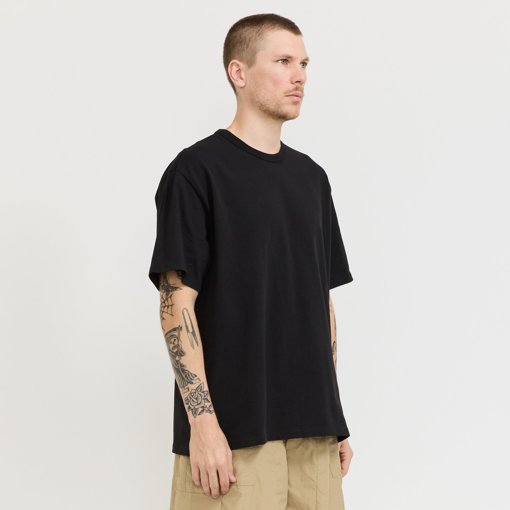 Frizmworks | OG Double Rib Oversized Tee Black | Maplestore