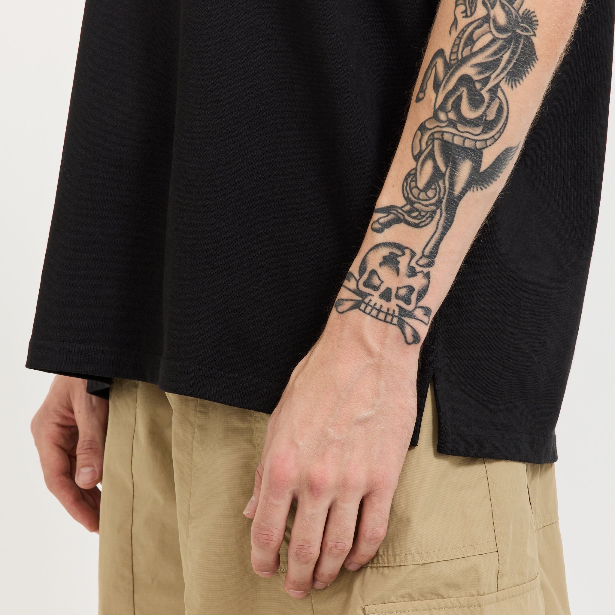 Frizmworks | OG Double Rib Oversized Tee Black | Maplestore
