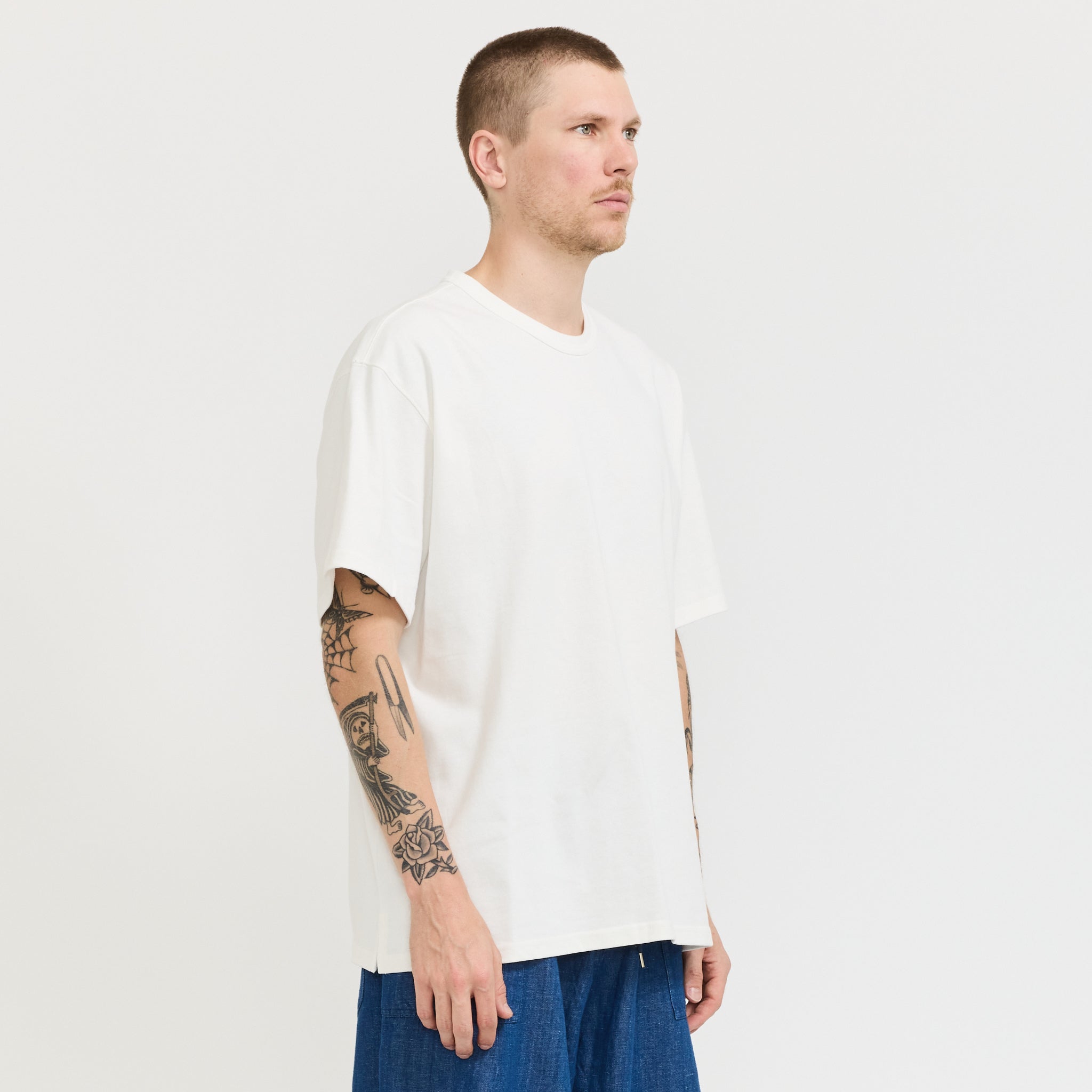 Frizmworks | OG Double Rib Oversized Tee White | Maplestore