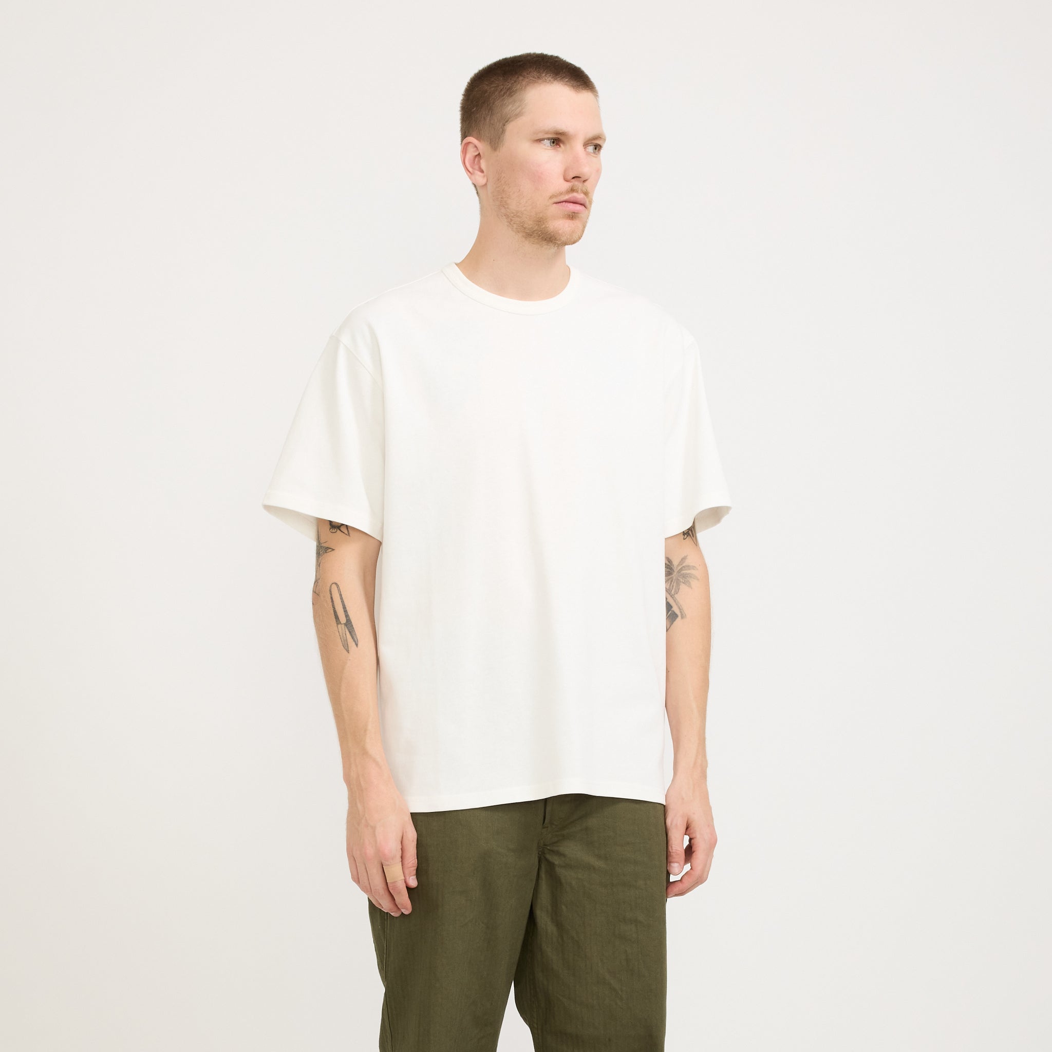 OG Double Rib Oversized Tee White