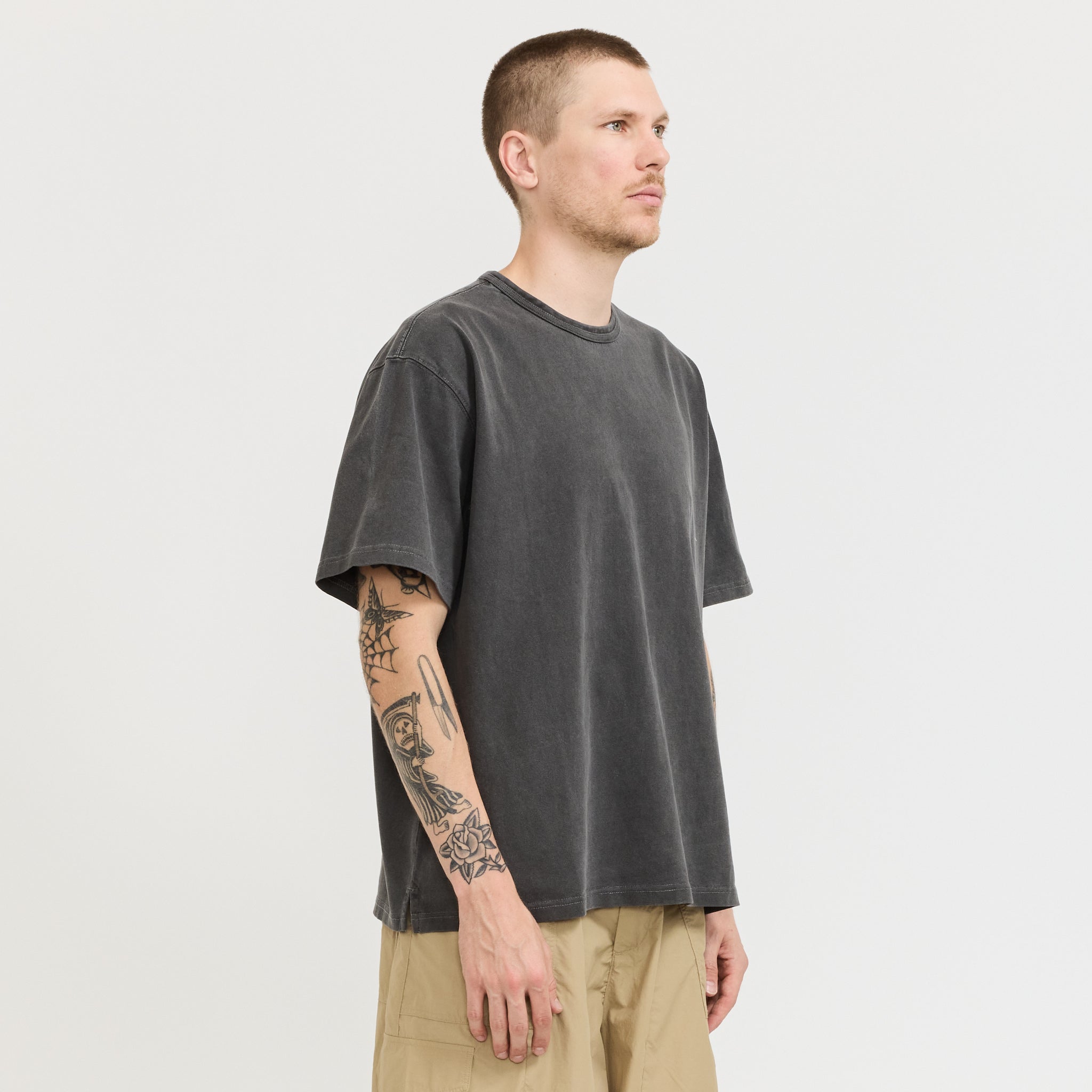 Frizmworks | OG Pigment Dyeing Half Tee Charcoal | Maplestore