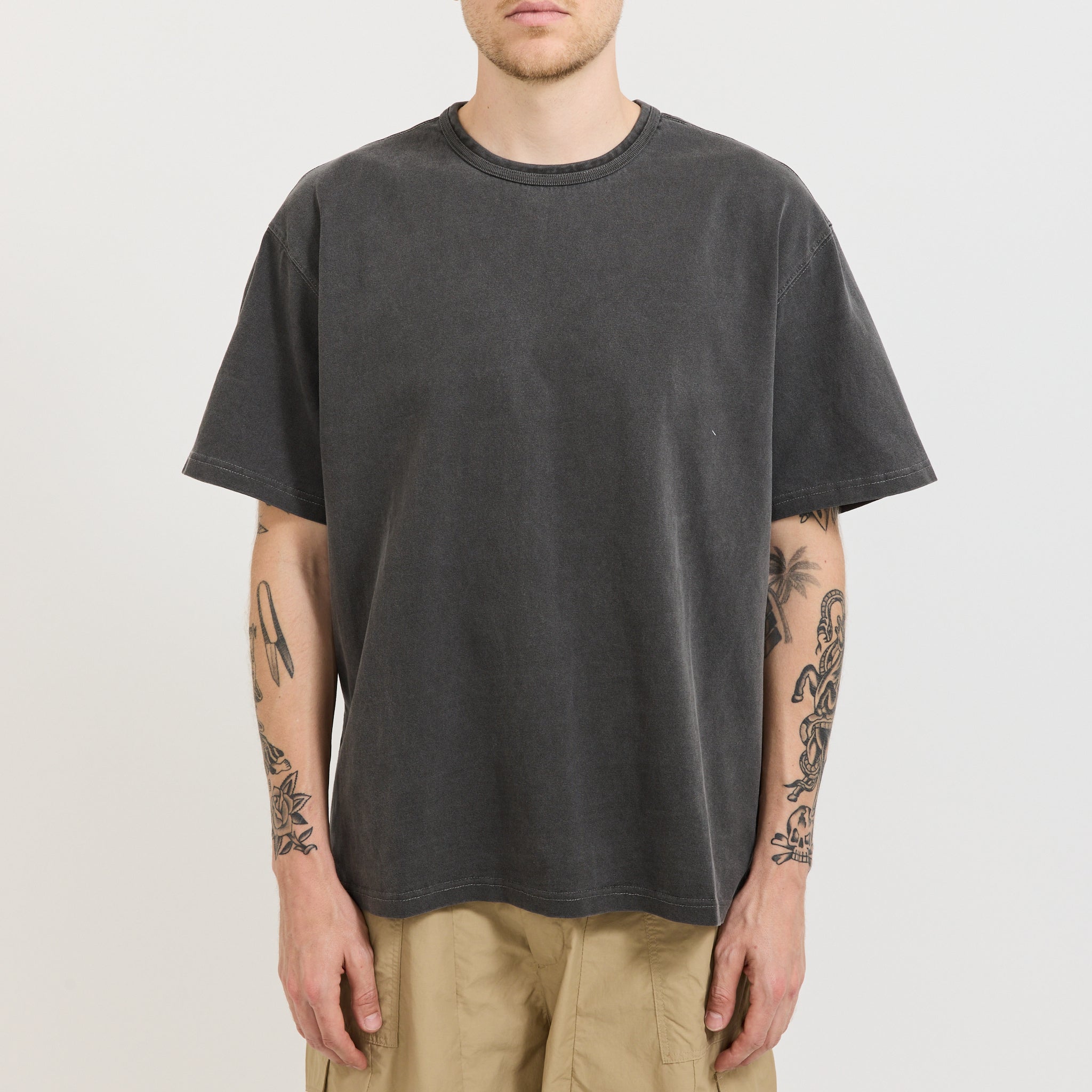 Frizmworks | OG Pigment Dyeing Half Tee Charcoal | Maplestore
