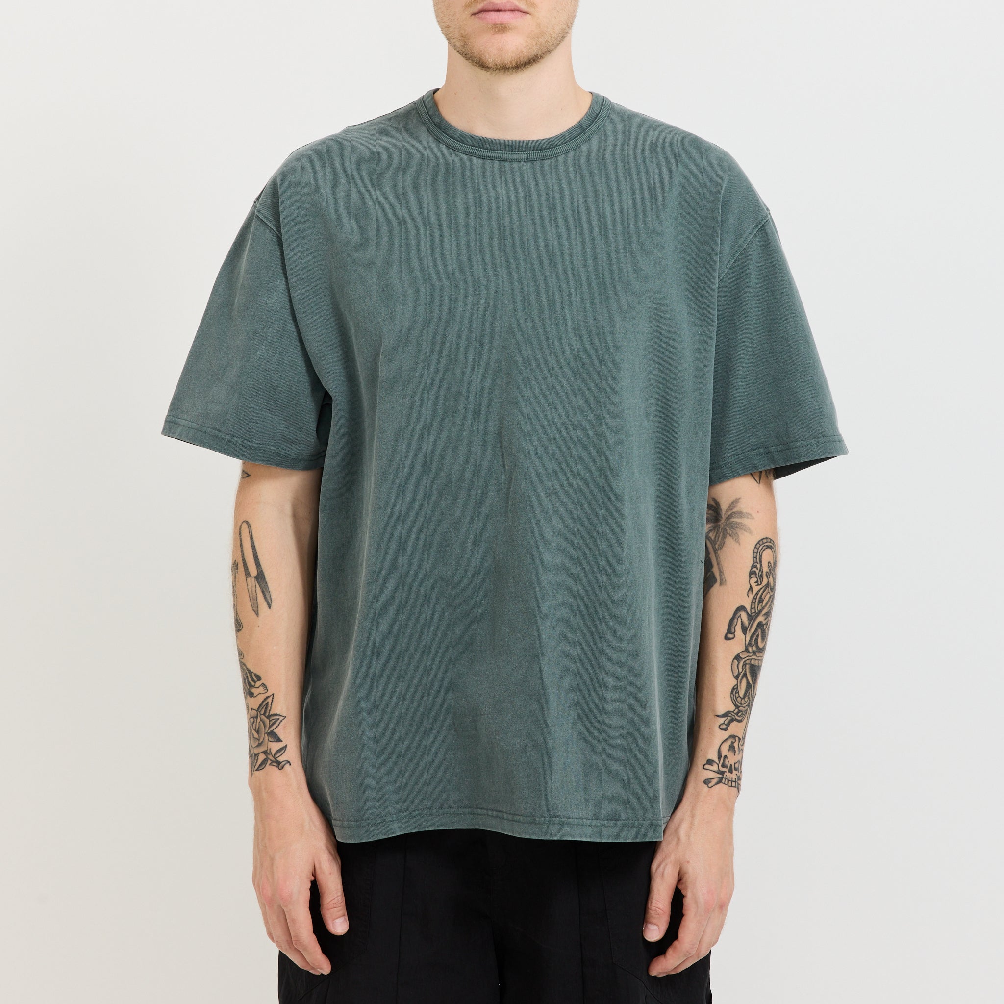 Frizmworks | OG Pigment Dyeing Half Tee Dark Green | Maplestore