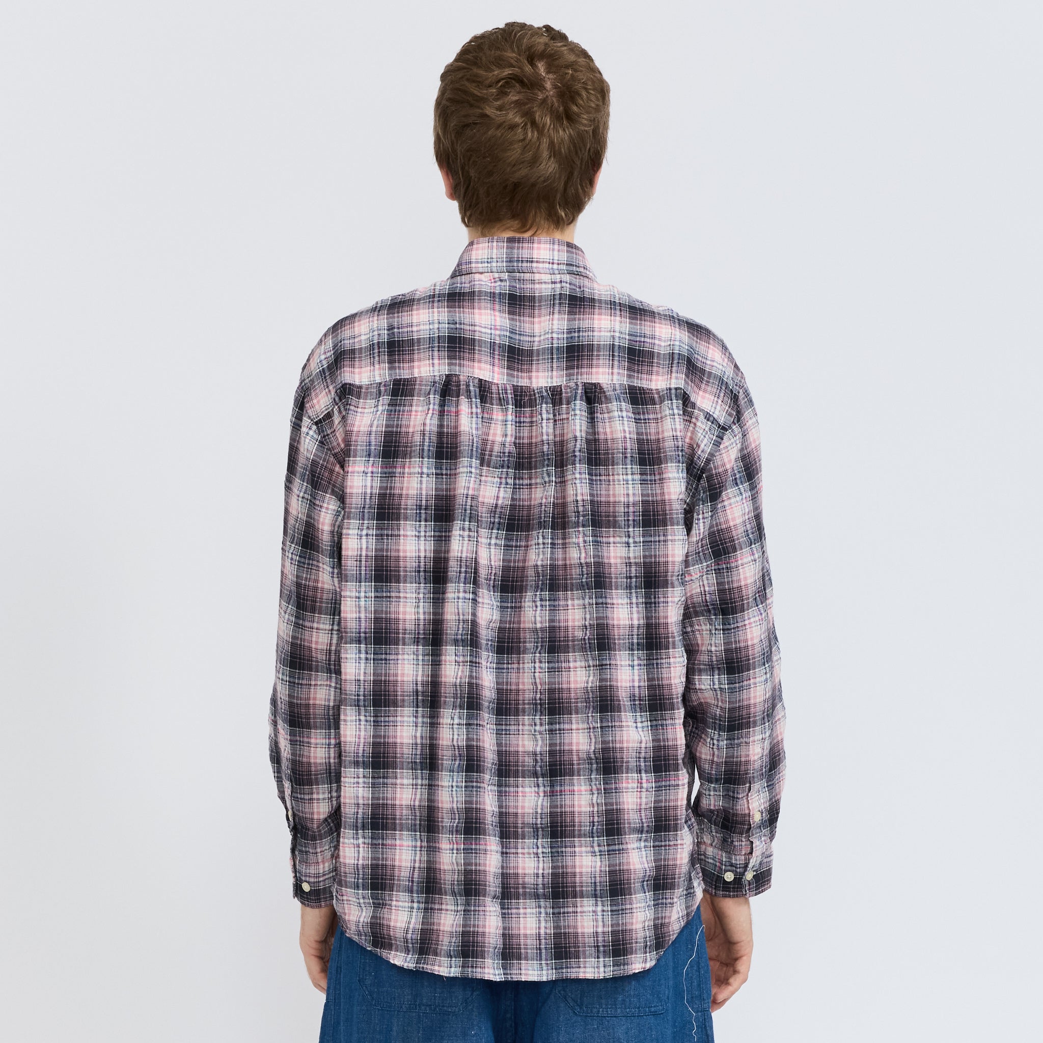Frizmworks | Uneven Check Shirt Pink | Maplestore