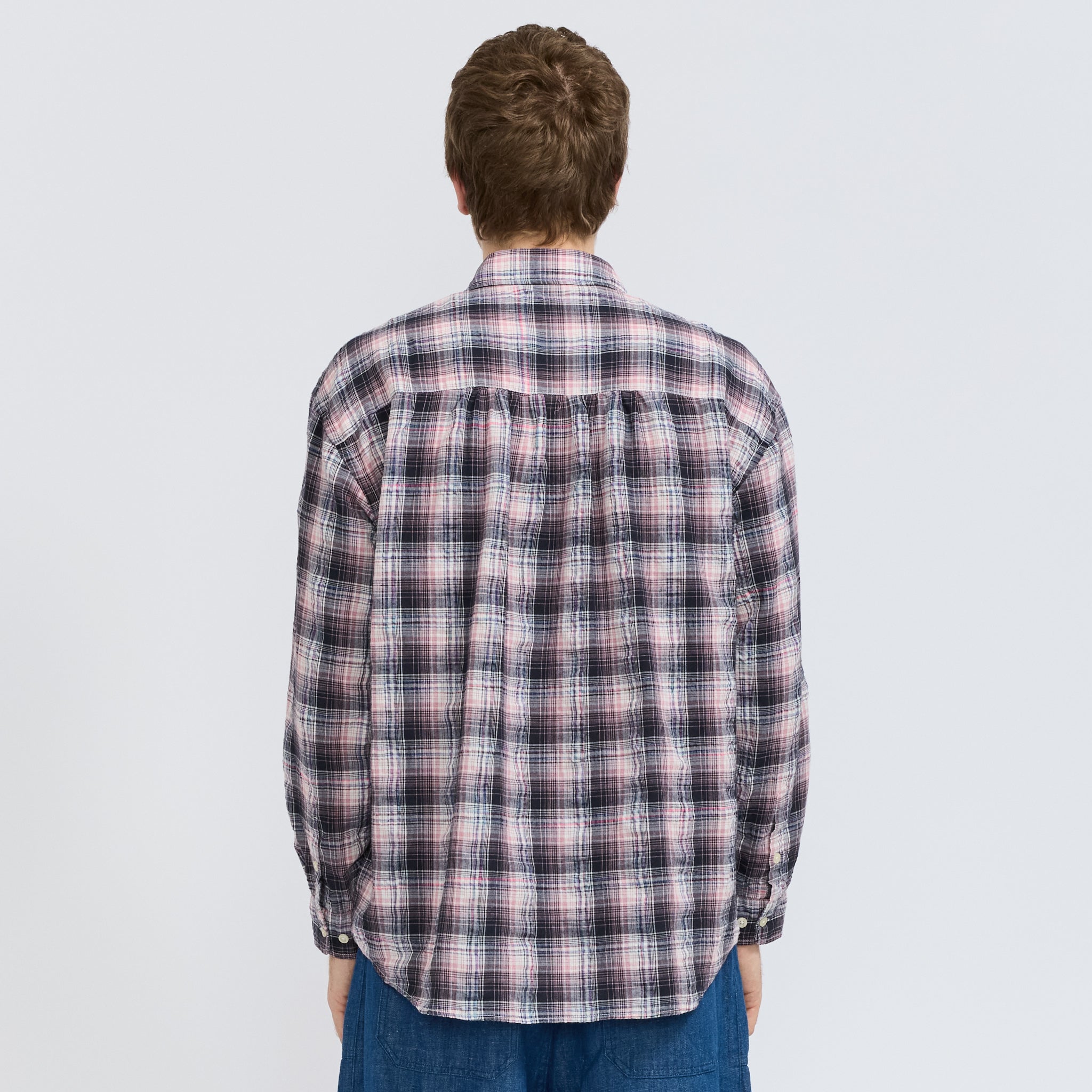 Frizmworks | Uneven Check Shirt Pink | Maplestore