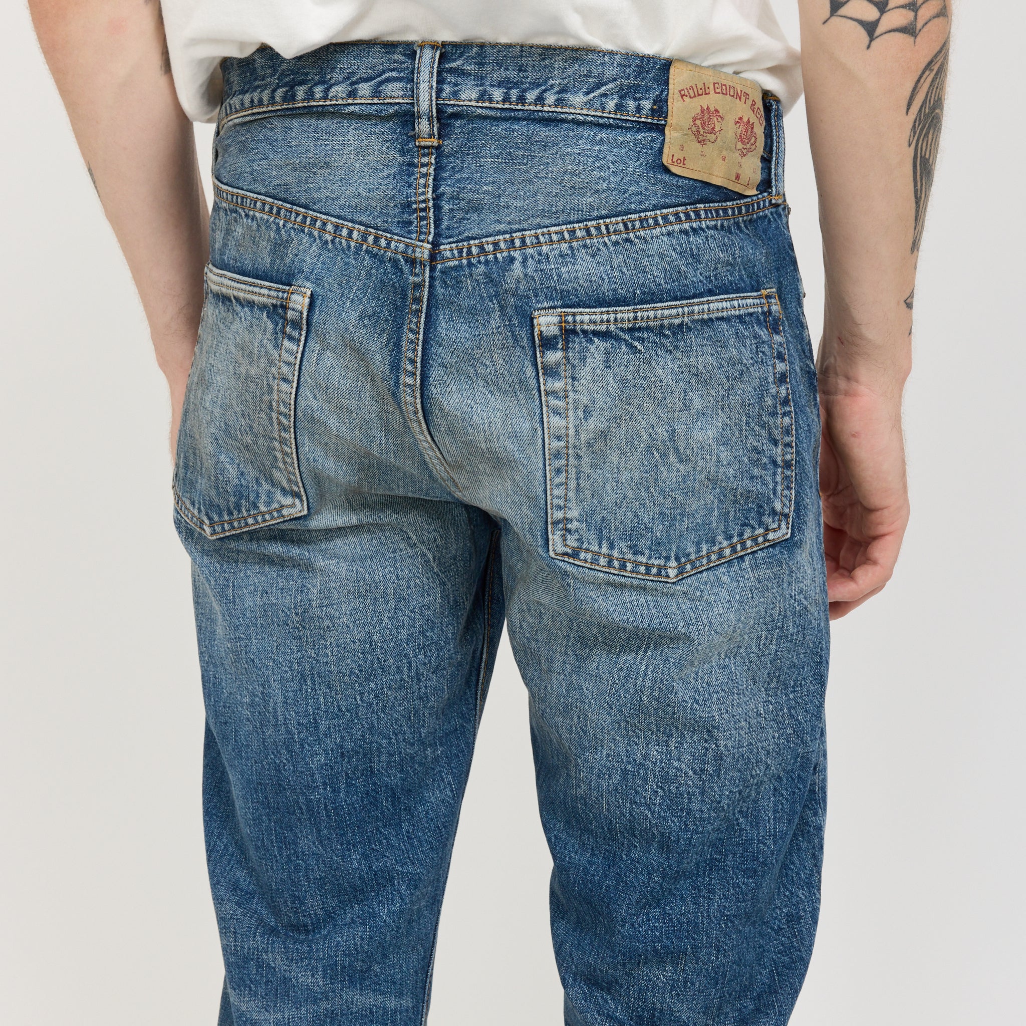 Fullcount Straight Denim Fade Indigo Blue | Maplestore