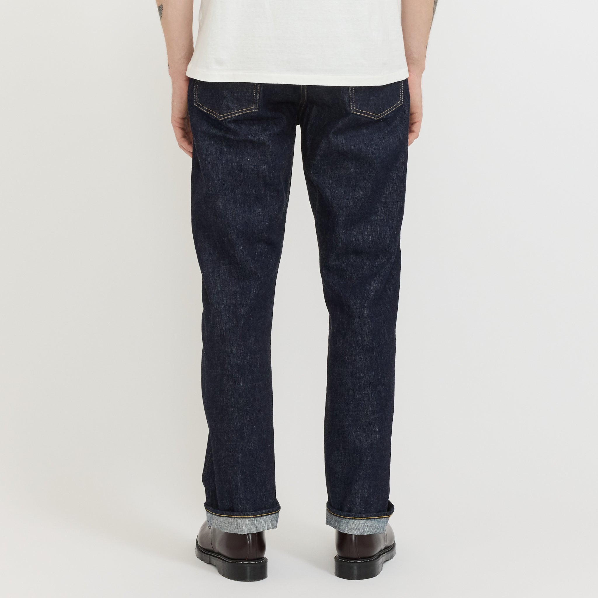 Wide Denim Pants Indigo Blue