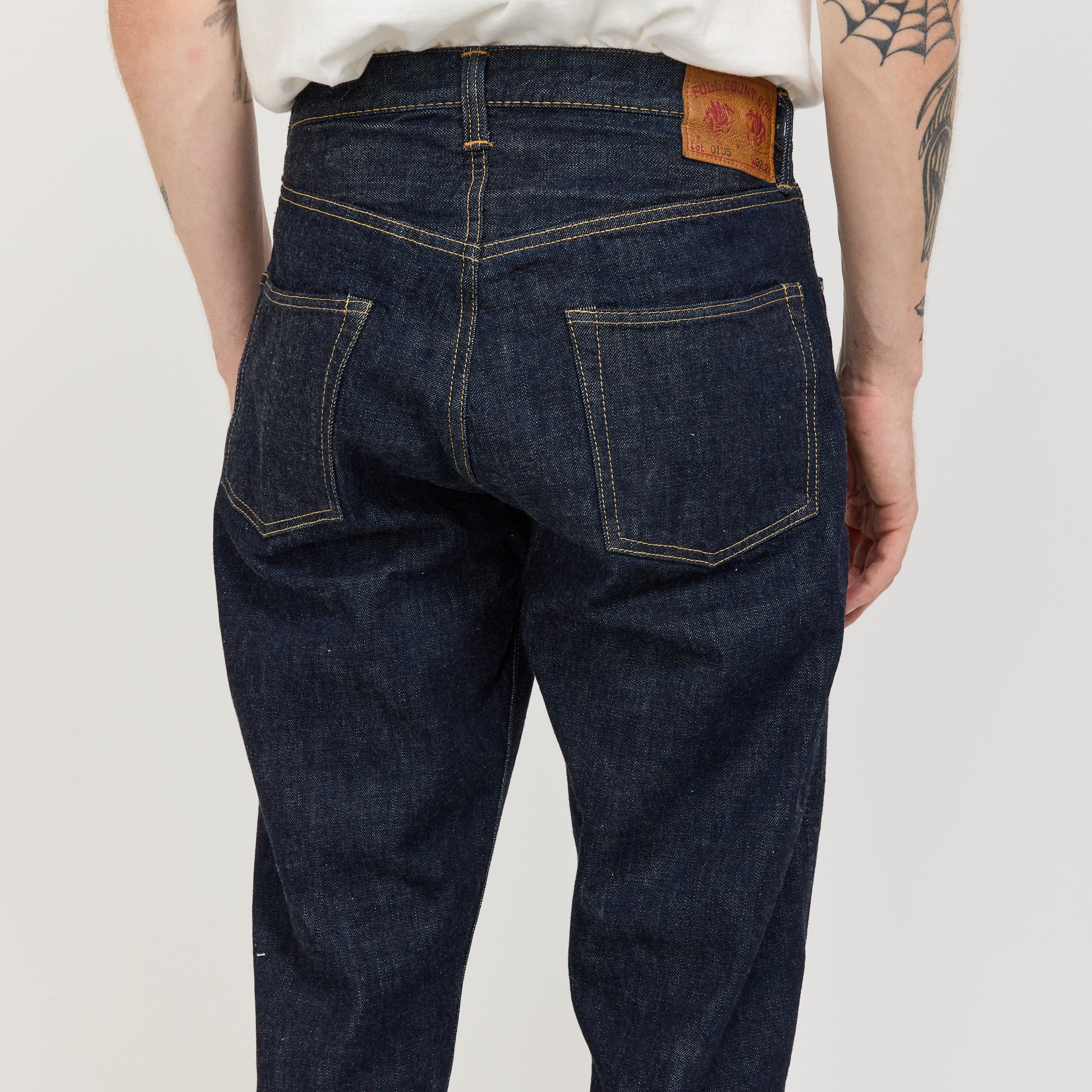 Wide Denim Pants Indigo Blue