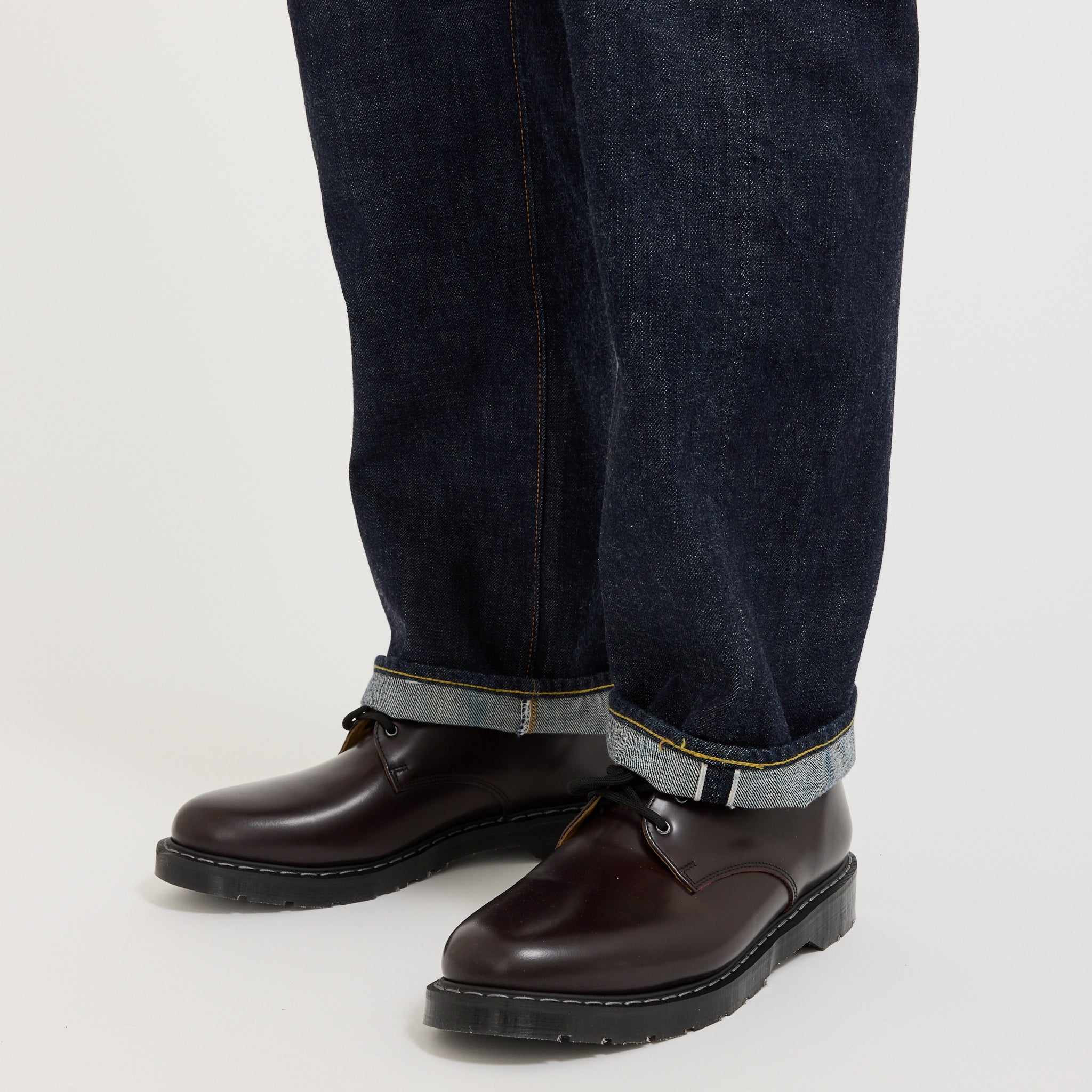 Wide Denim Pants Indigo Blue