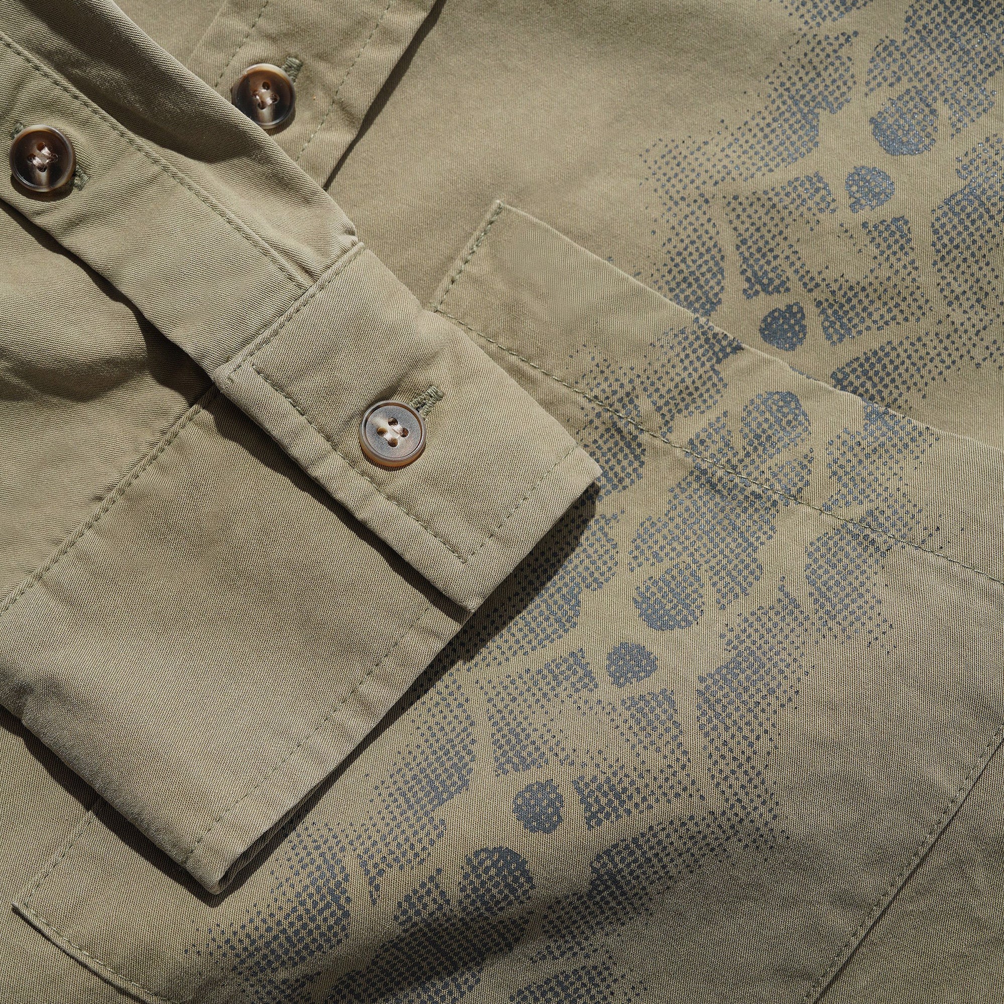 Fade Button Up Shirt Washed Fatigue