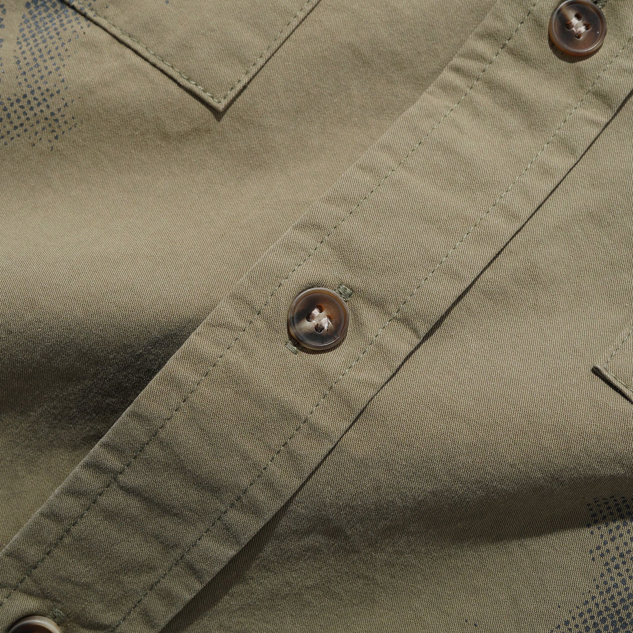 Fade Button Up Shirt Washed Fatigue