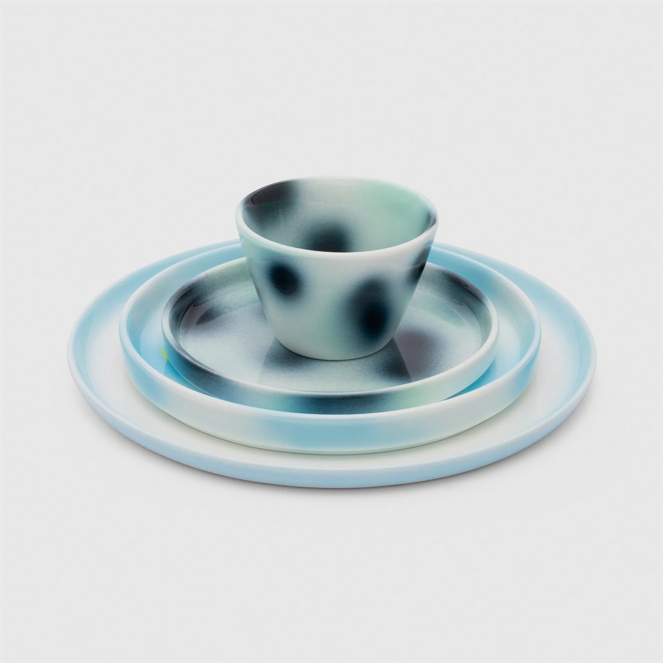 Baby Plate Kawaii Acid Terrazzo