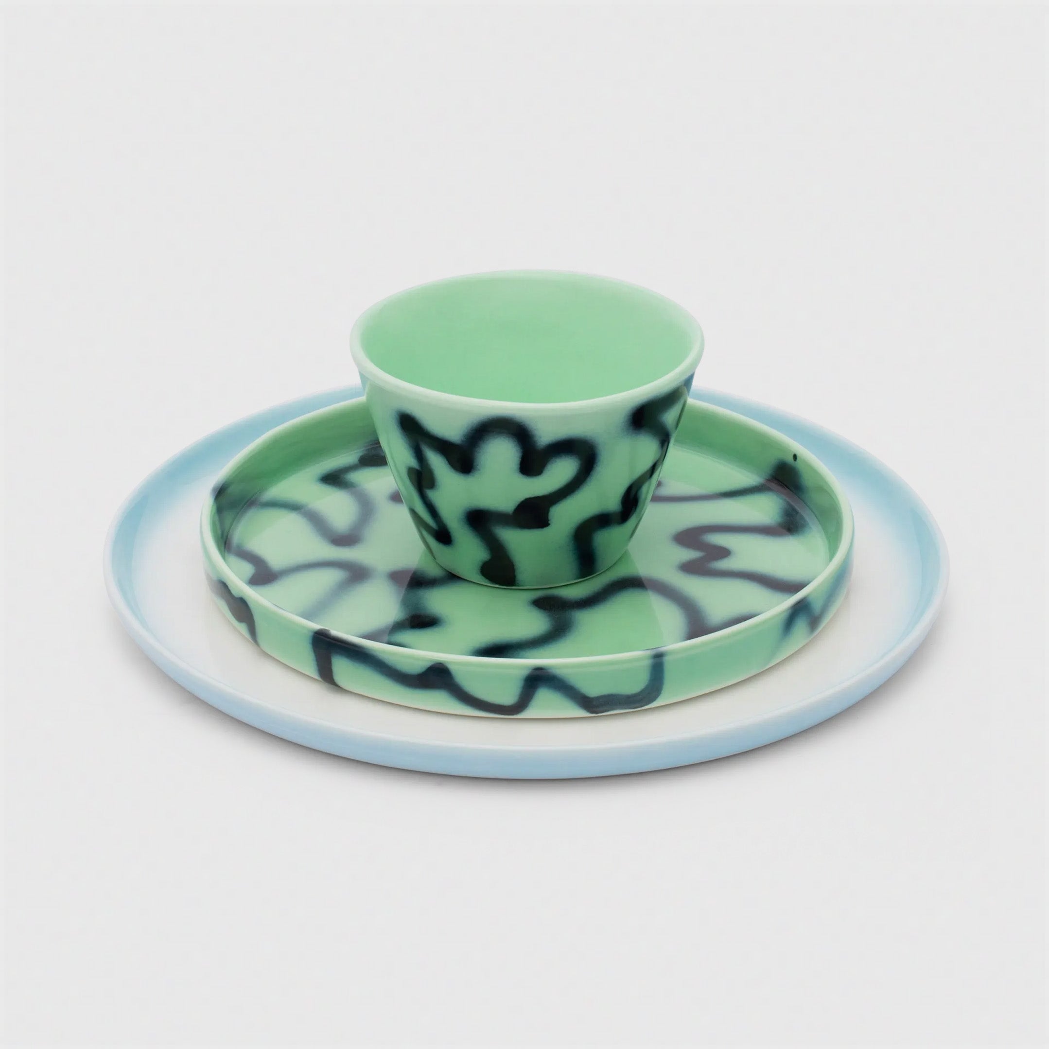 Baby Plate Green Pizza