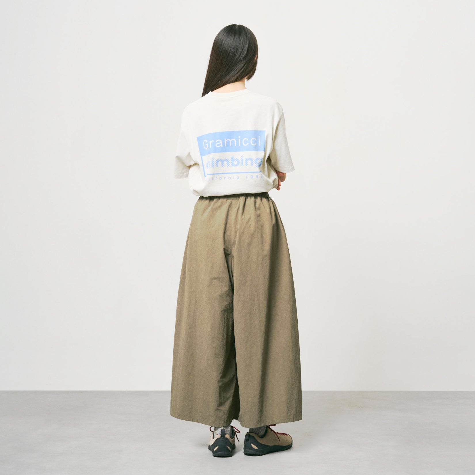Nylon Flare Pant Burnt Olive
