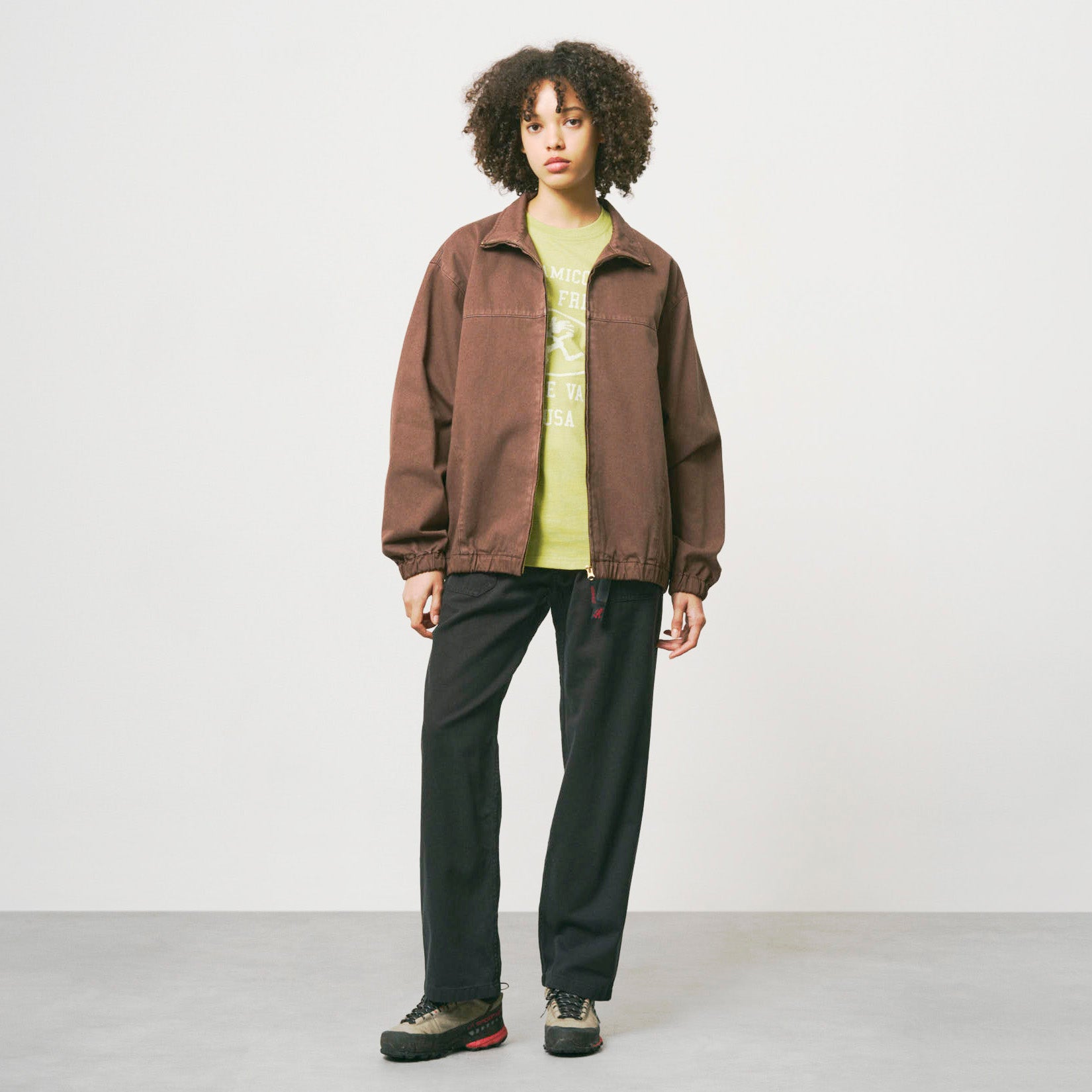 Twill-Around Jacket Brown Pigment