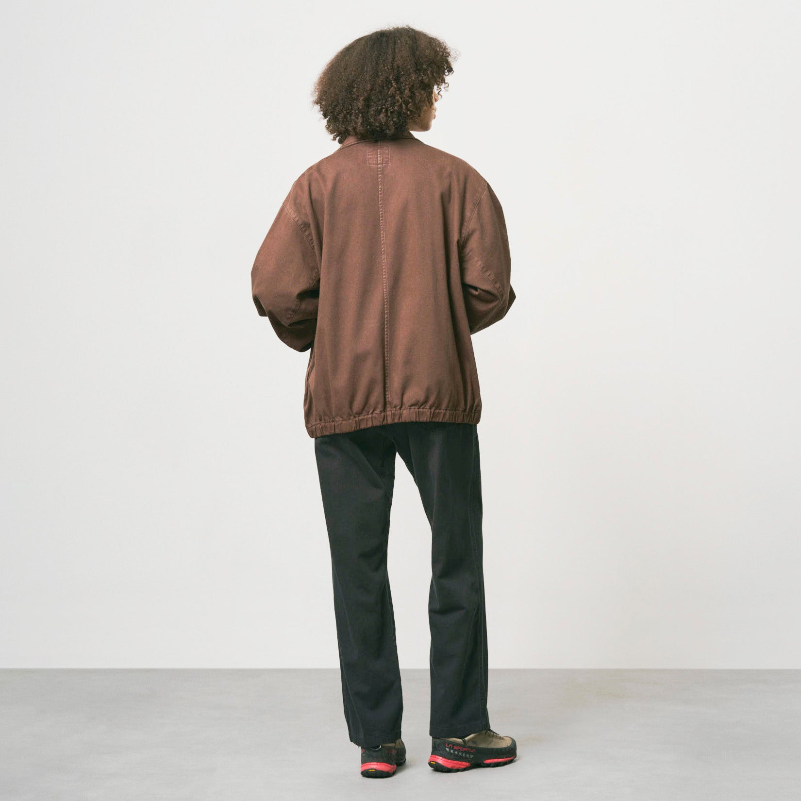Twill-Around Jacket Brown Pigment