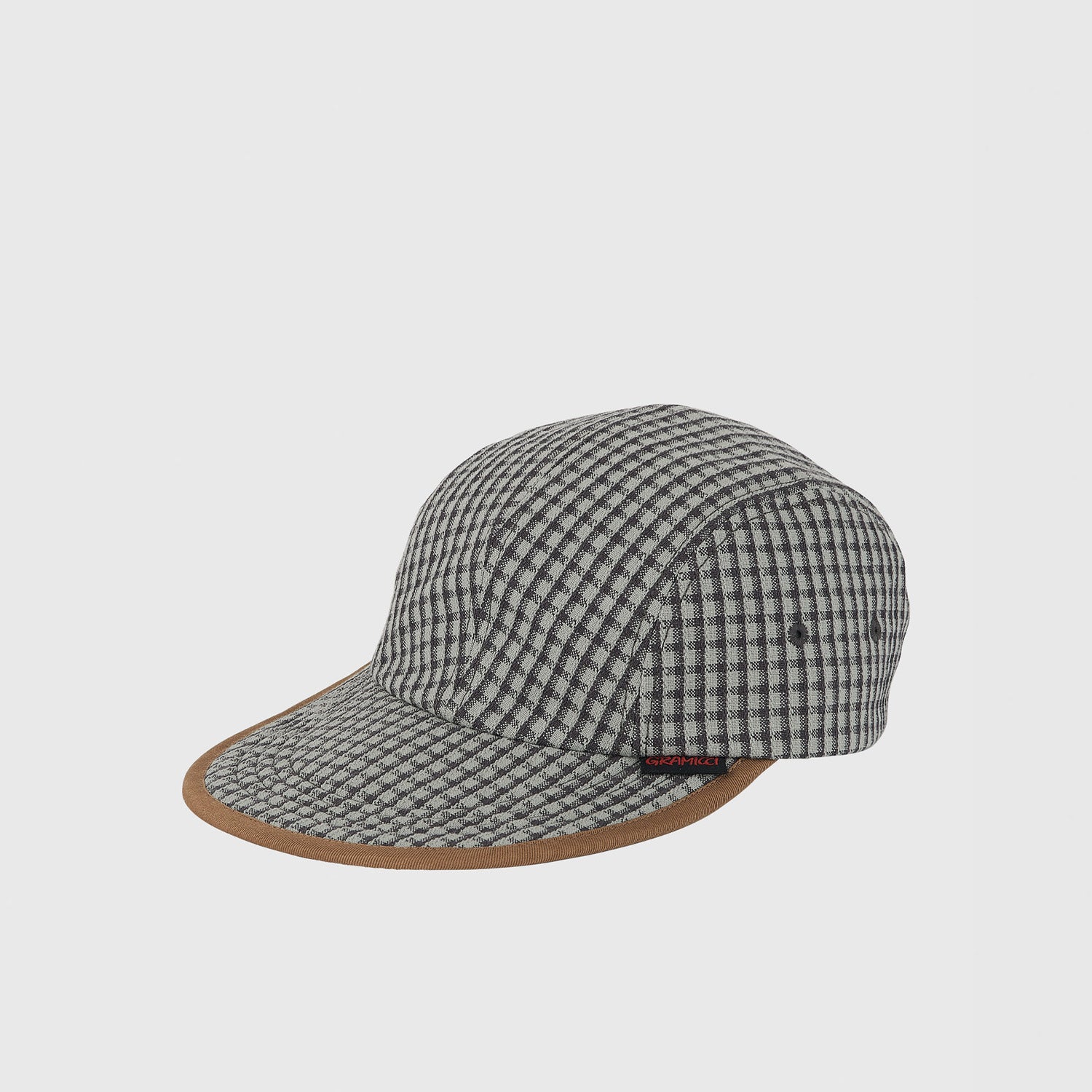 Dobby Plaid Long Bill Cap Stone