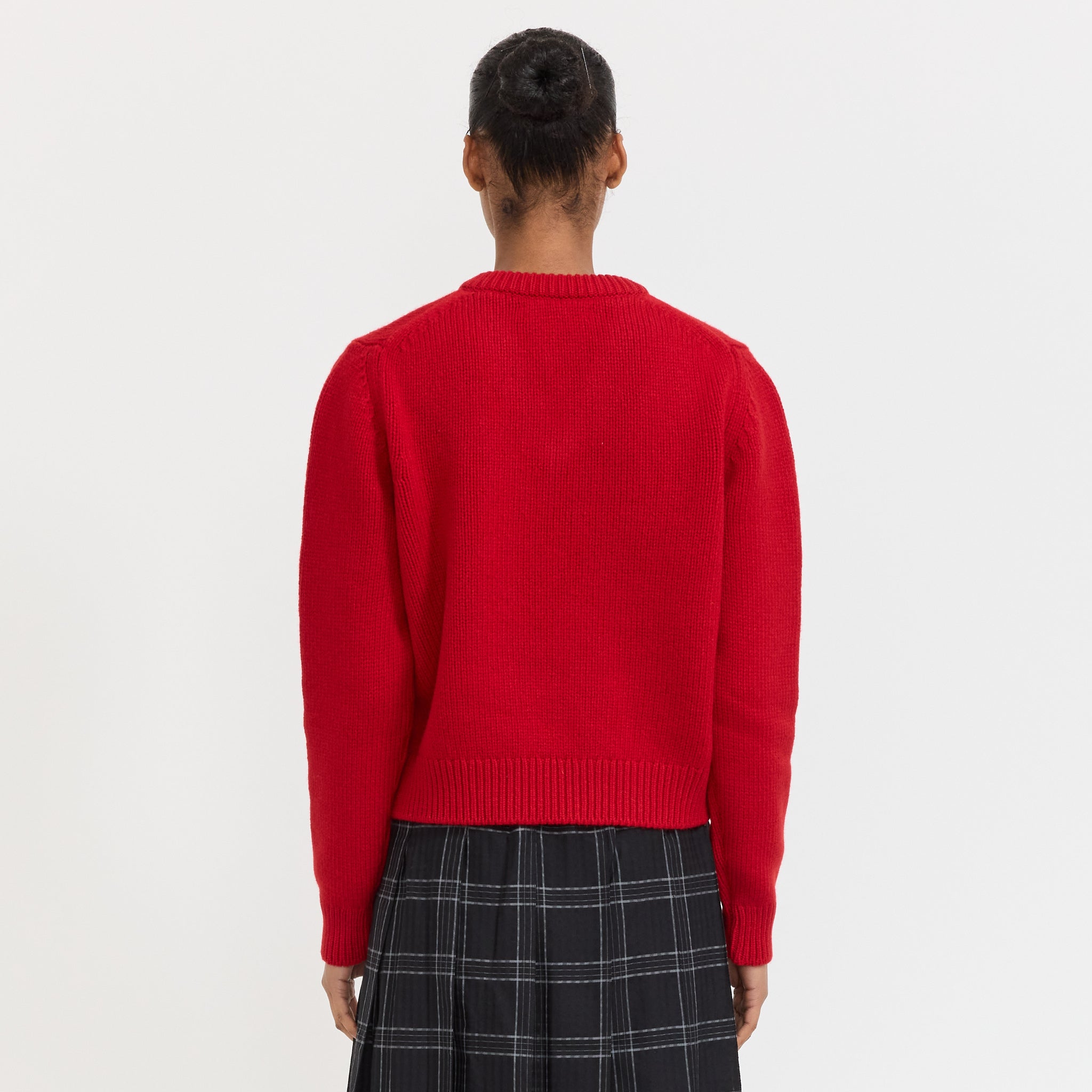 Glenn V-Neck Ruby Red