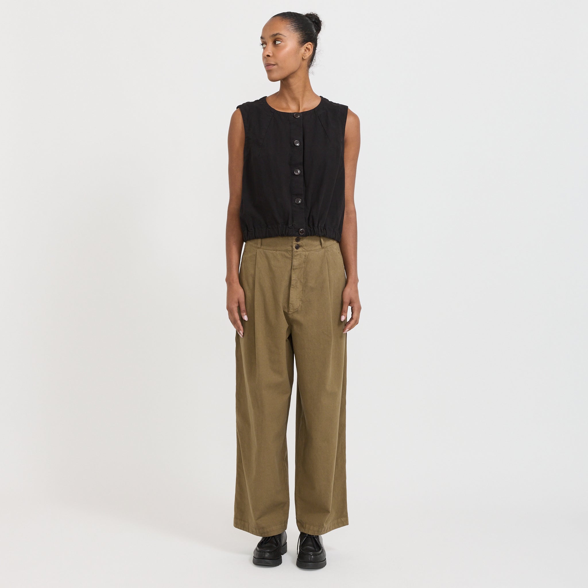 Girls of Dust | British Worker Pant Canteen Green | Maplestore