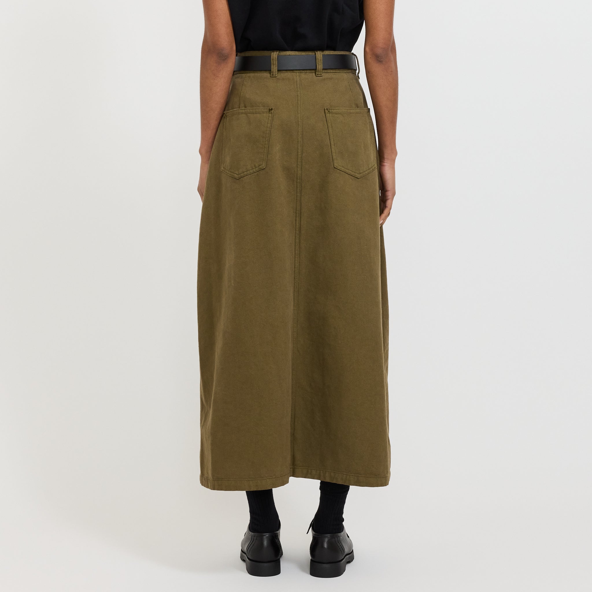 Bulb Skirt Fossil Green