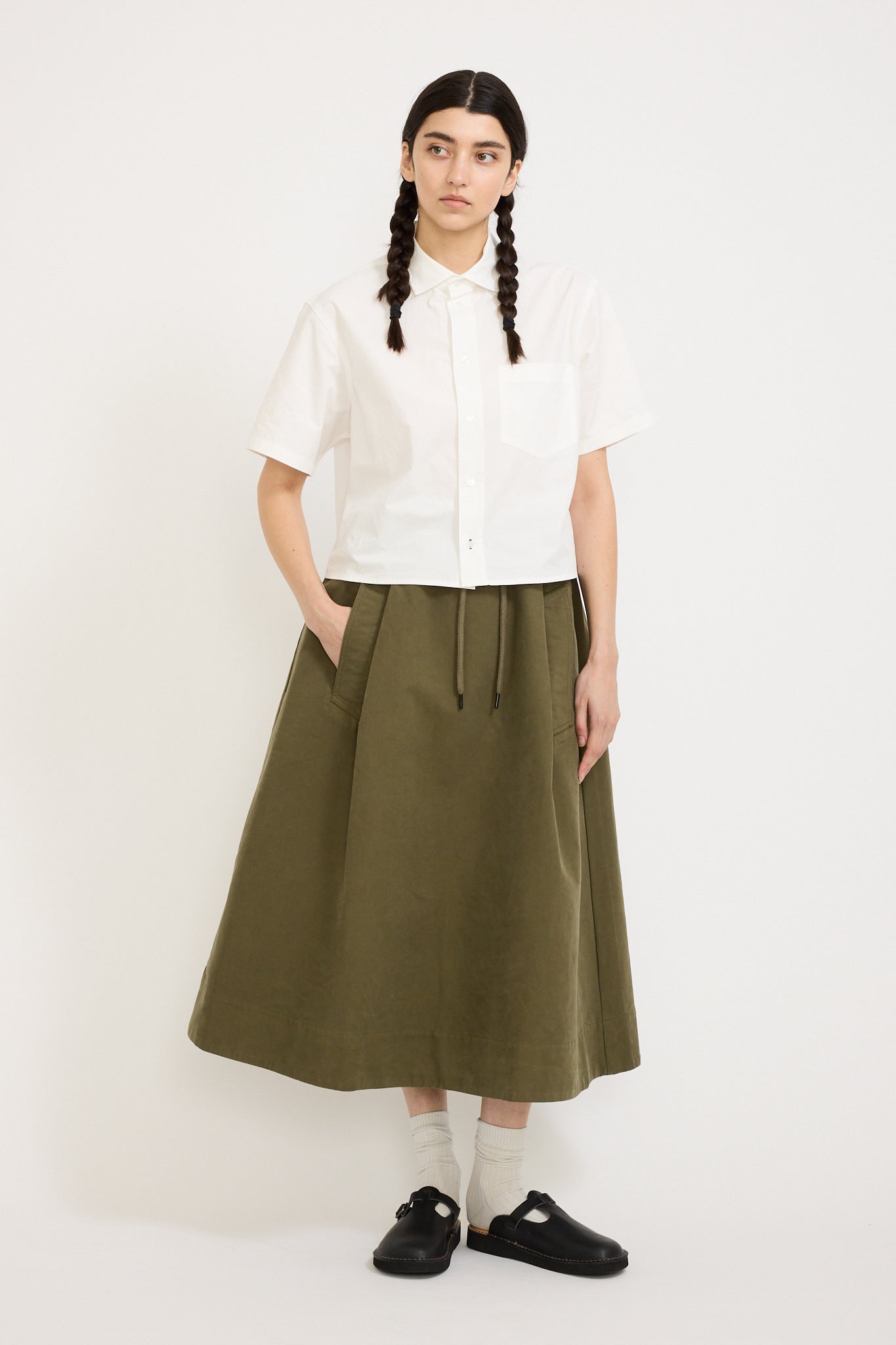 Girls of Dust | Meadow Skirt Dark Olive | Maplestore