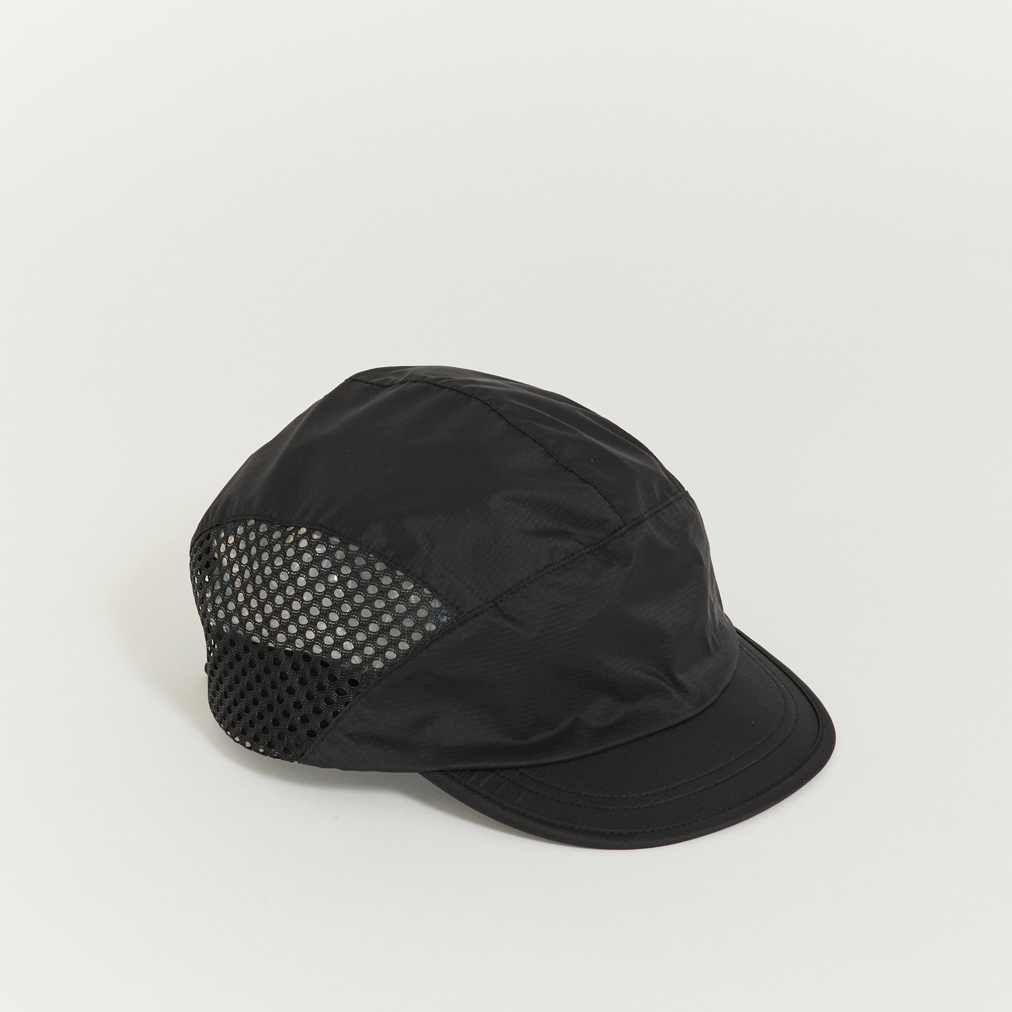 Compact Run Mesh Cap Black