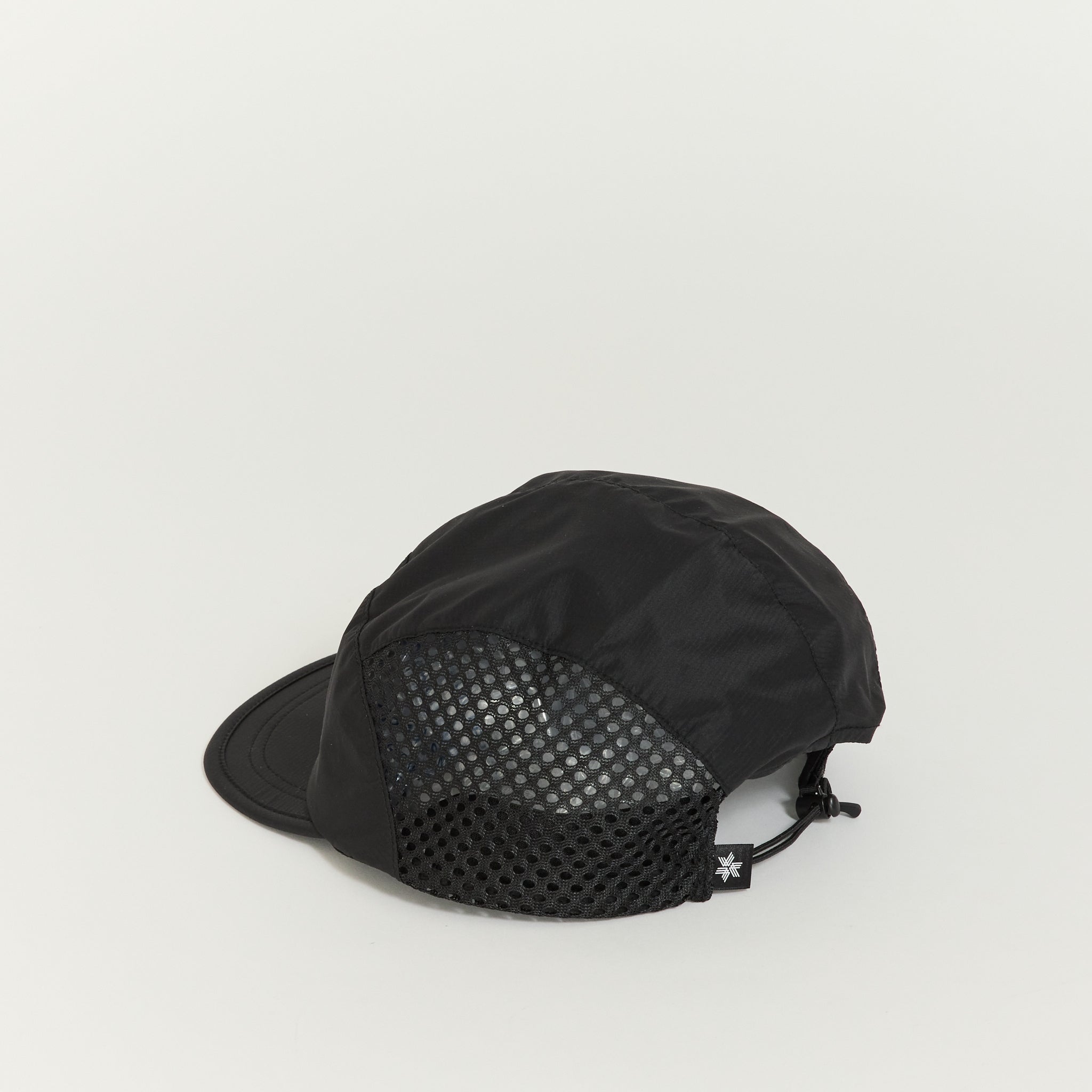 Compact Run Mesh Cap Black