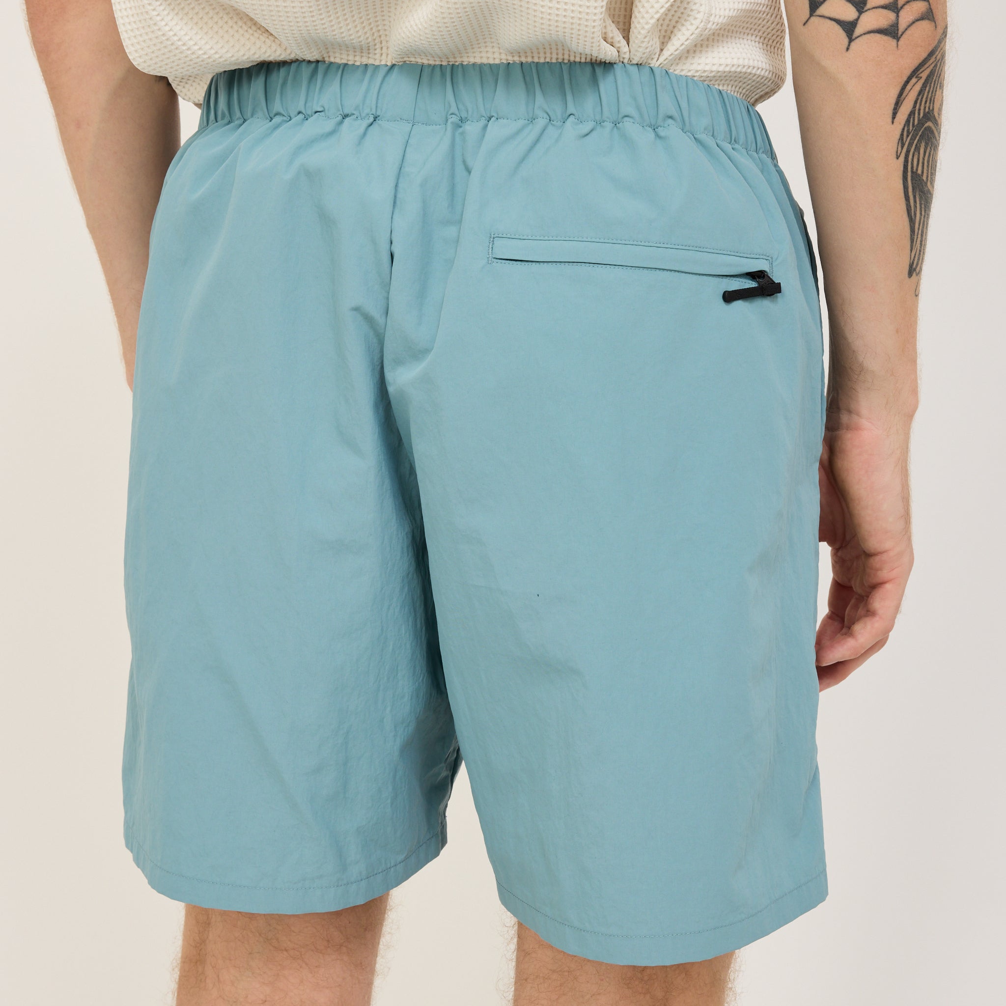 Nylon Shorts Smoke Aqua