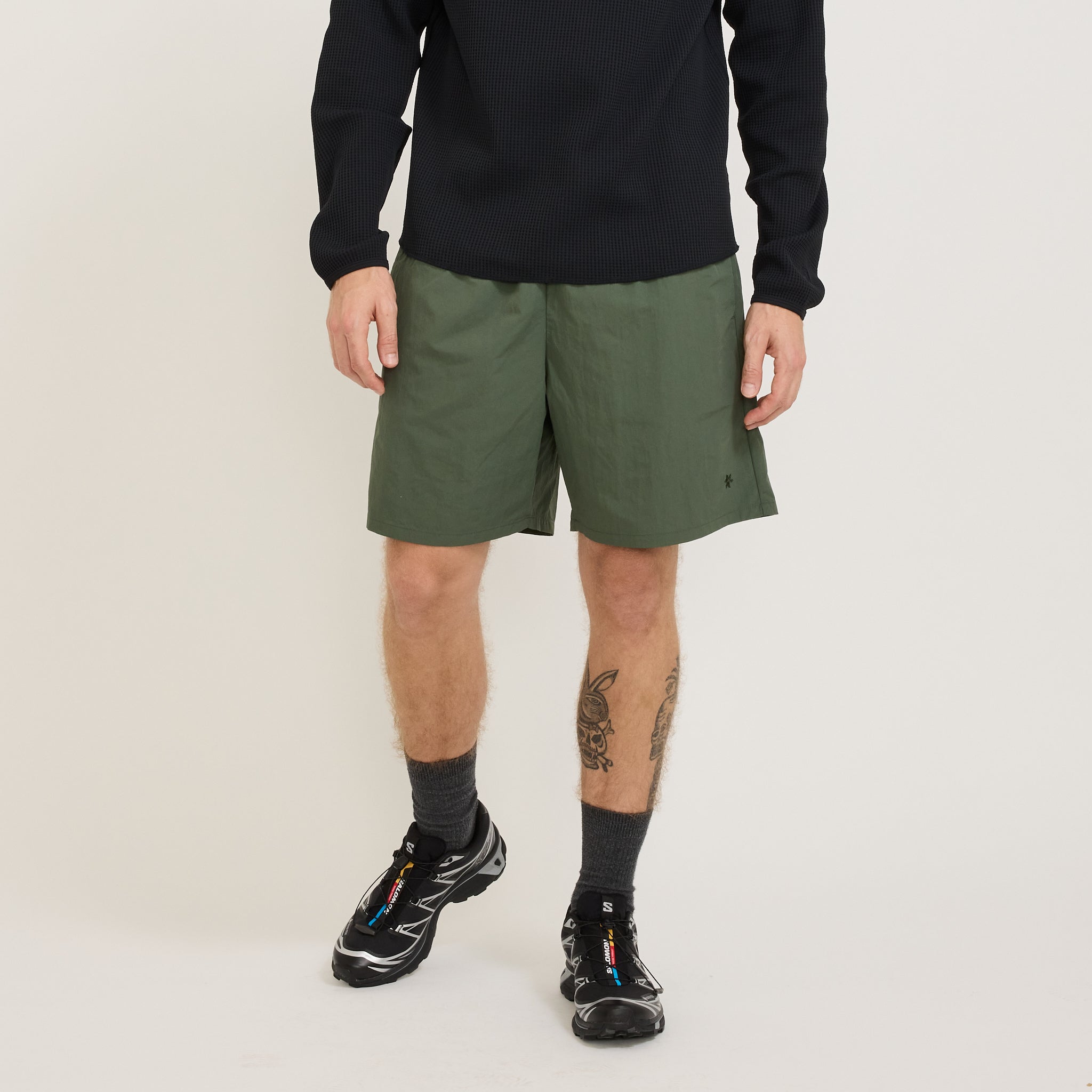 Goldwin Nylon Shorts Urban Green | Maplestore