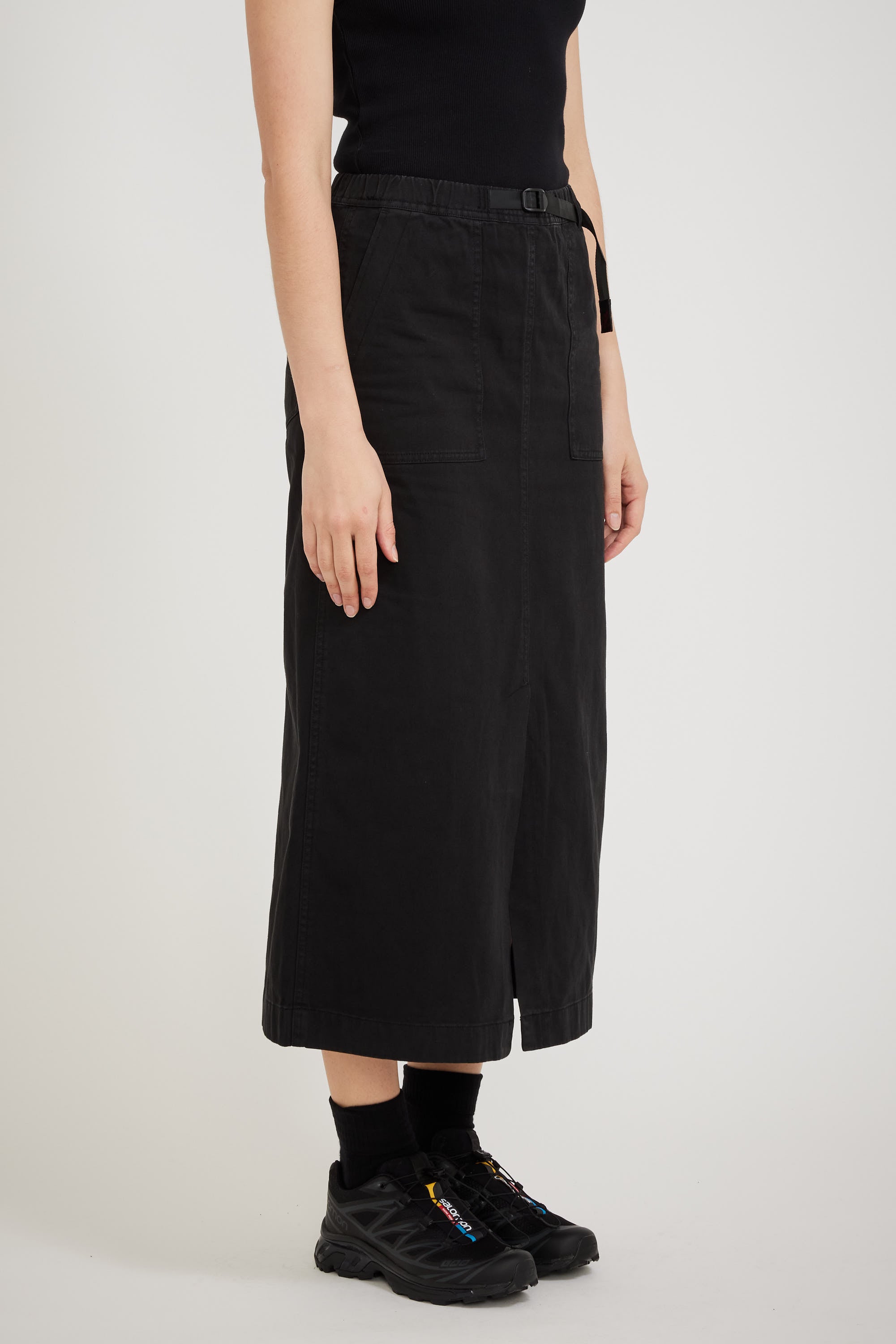 Gramicci | Long Baker Skirt Black | Maplestore