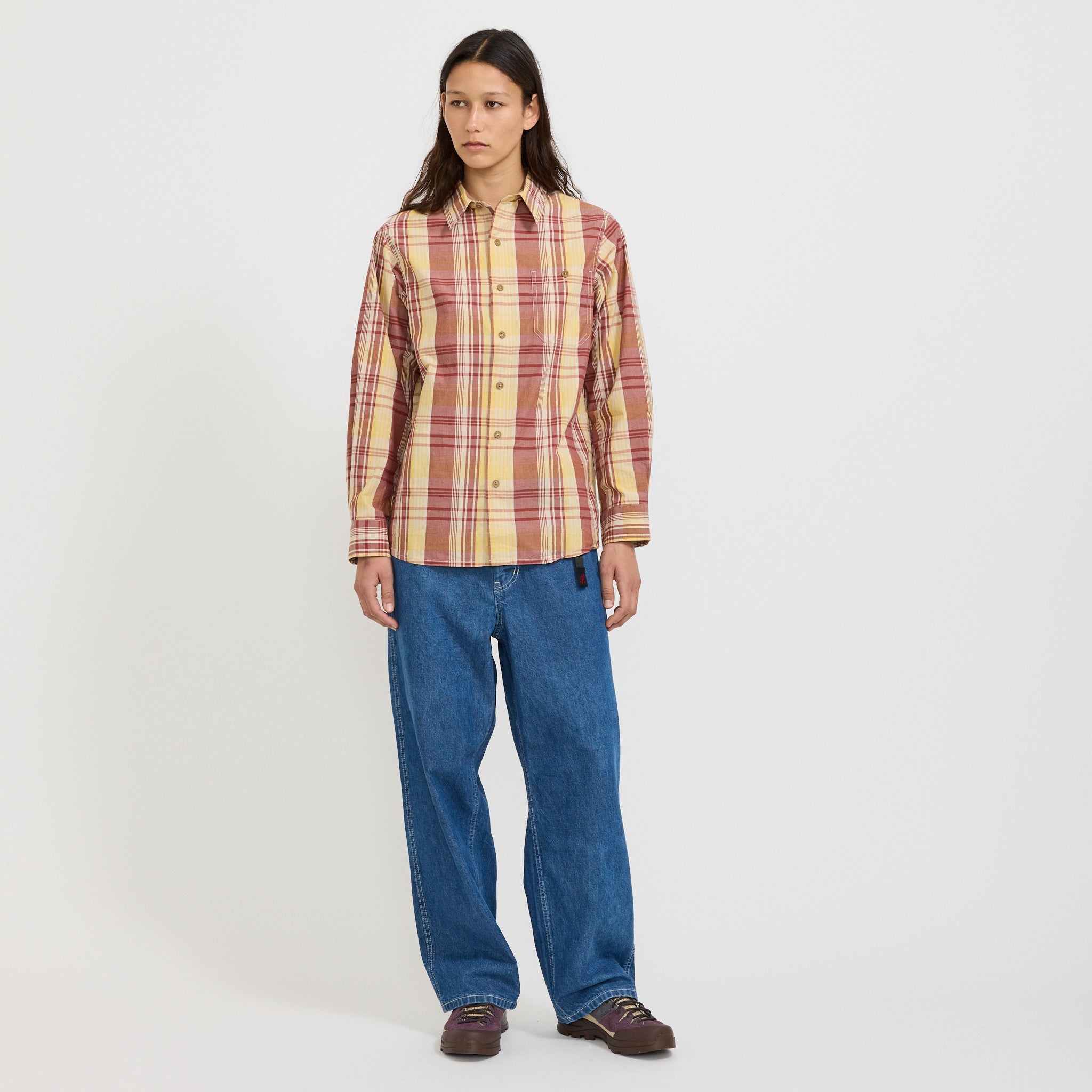 Women's Broadcloth Stance Shirt Mustard