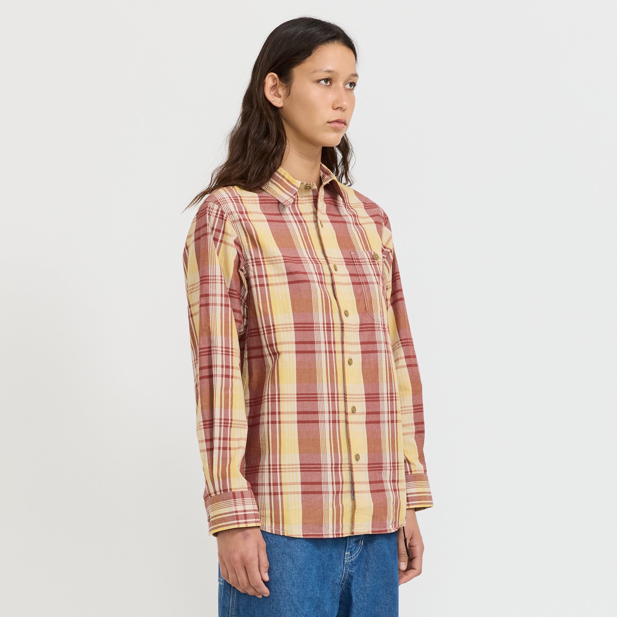 Women's Broadcloth Stance Shirt Mustard