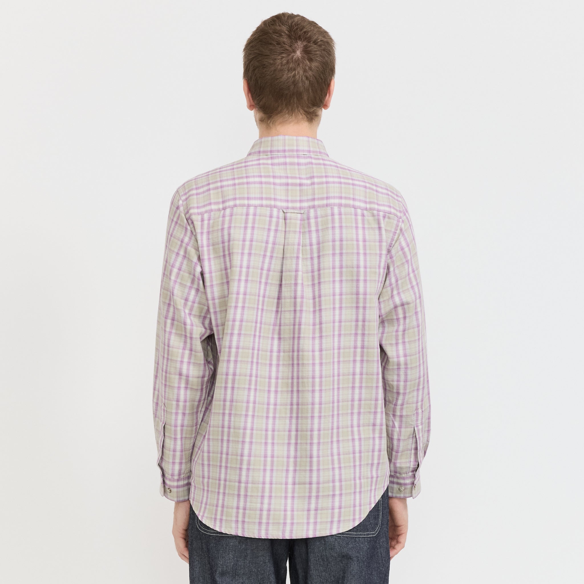 Gramicci | Checkered Ombre Shirt Purple | Maplestore
