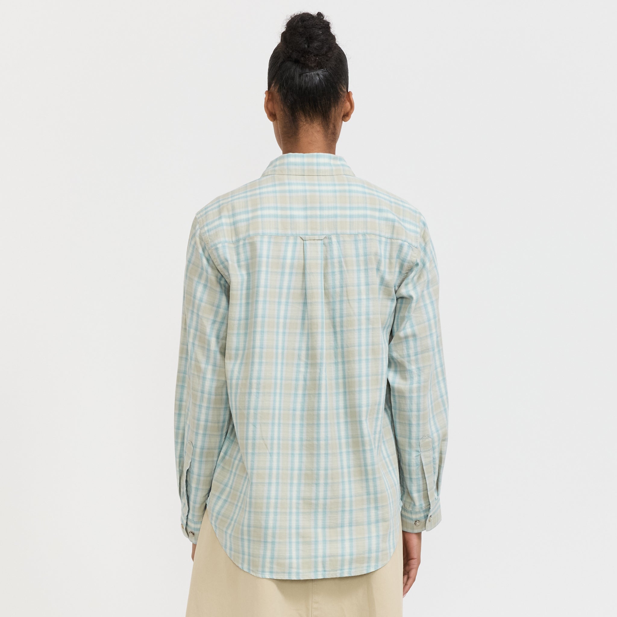 Gramicci | Checkered Ombre Shirt Blue | Maplestore