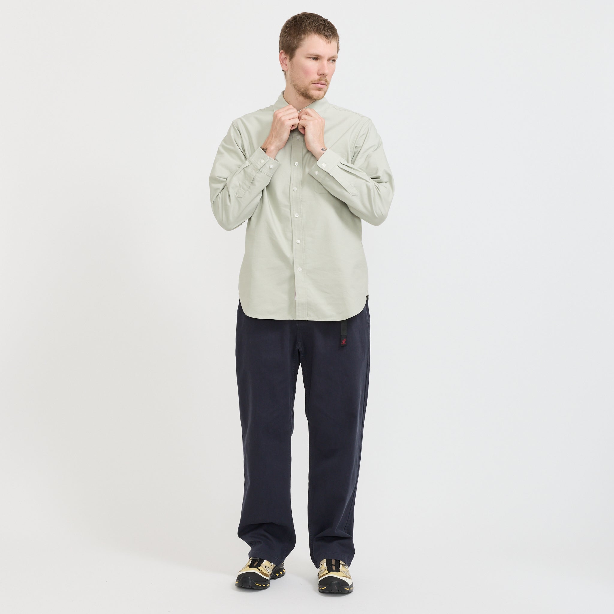 Gramicci | Classic Oxford Coolmax Shirt Lime Green | Maplestore