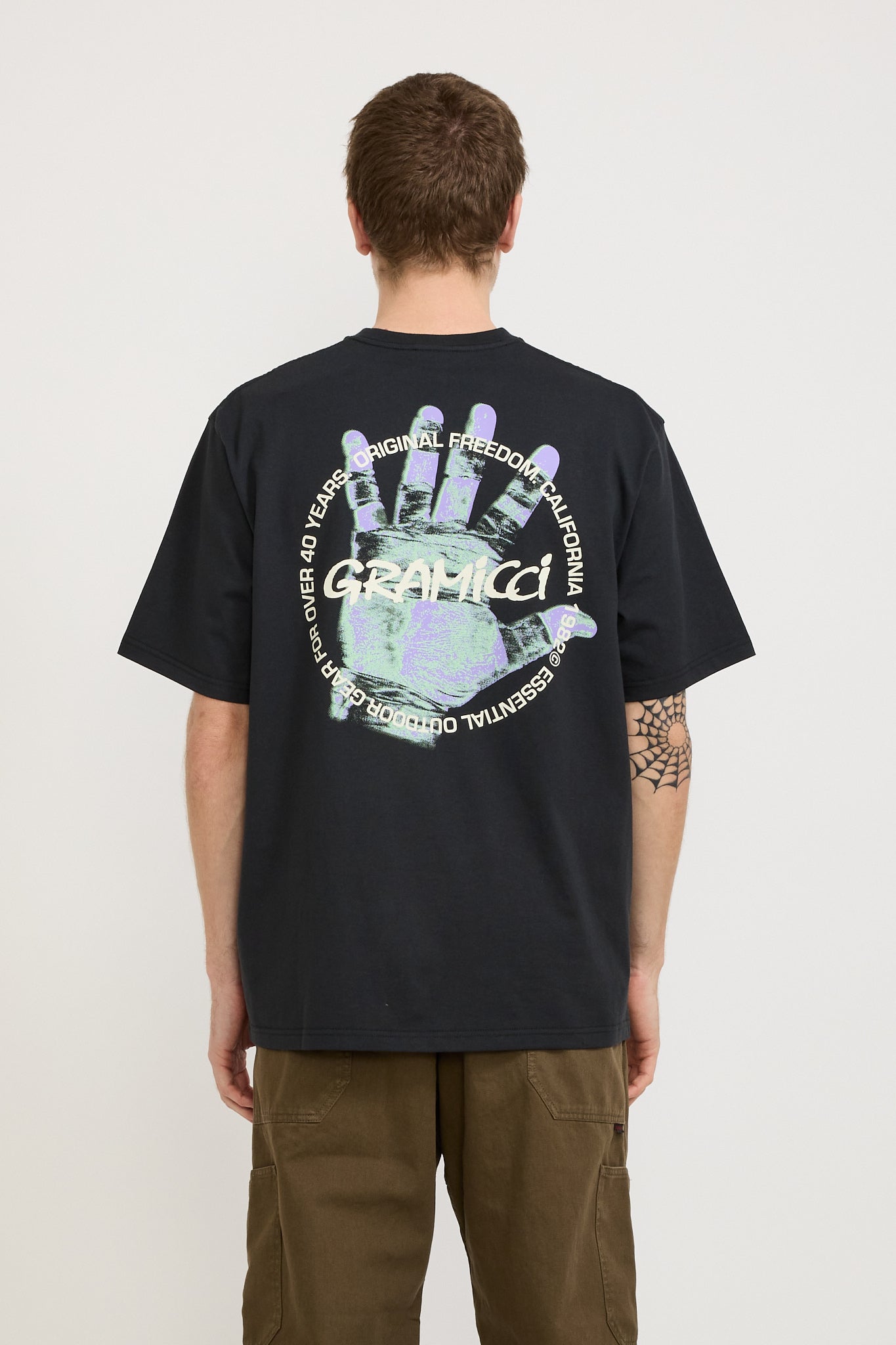 Gramicci | Climber's Hand Tee Vintage Black | Maplestore