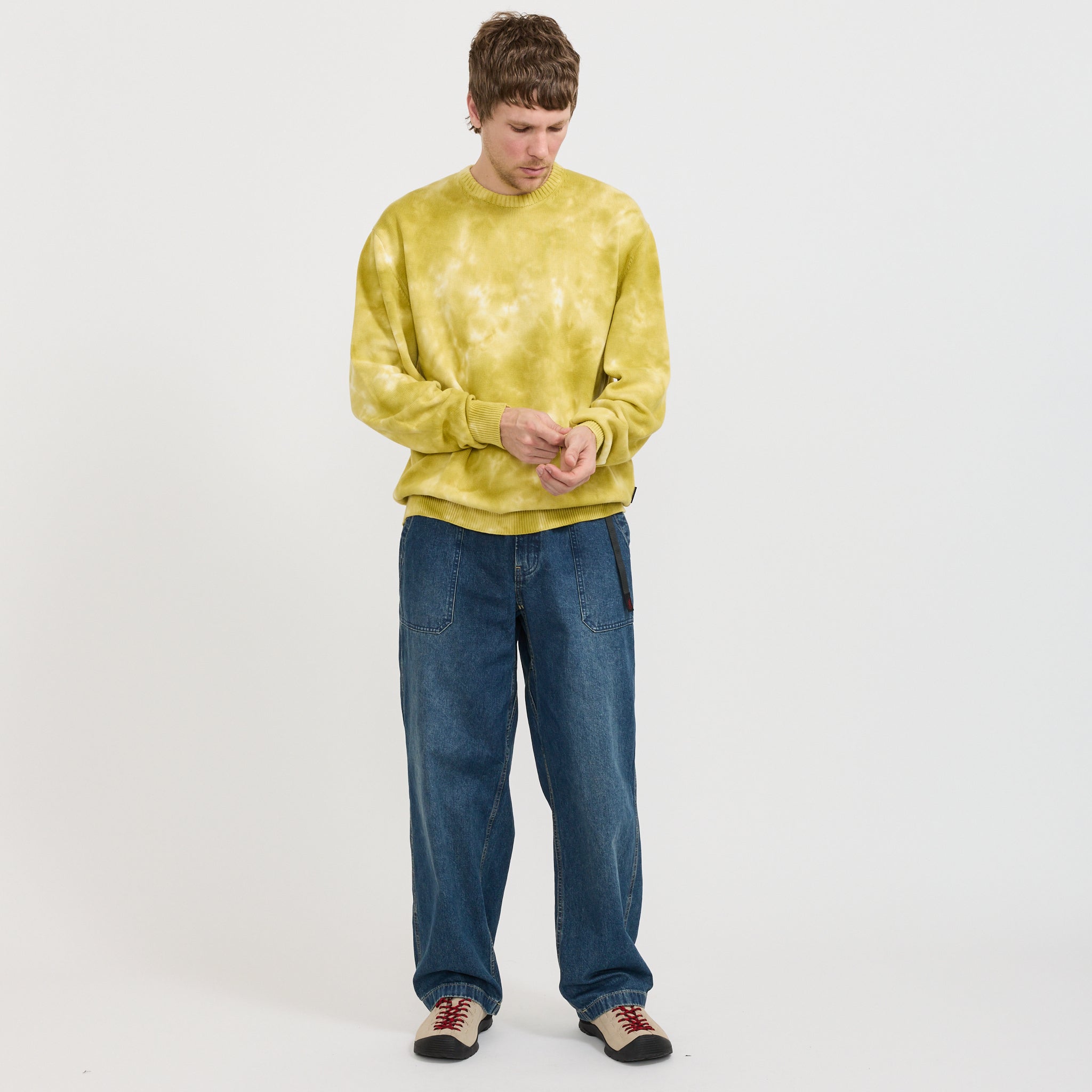 Cotton Knit Crew Sun Fade
